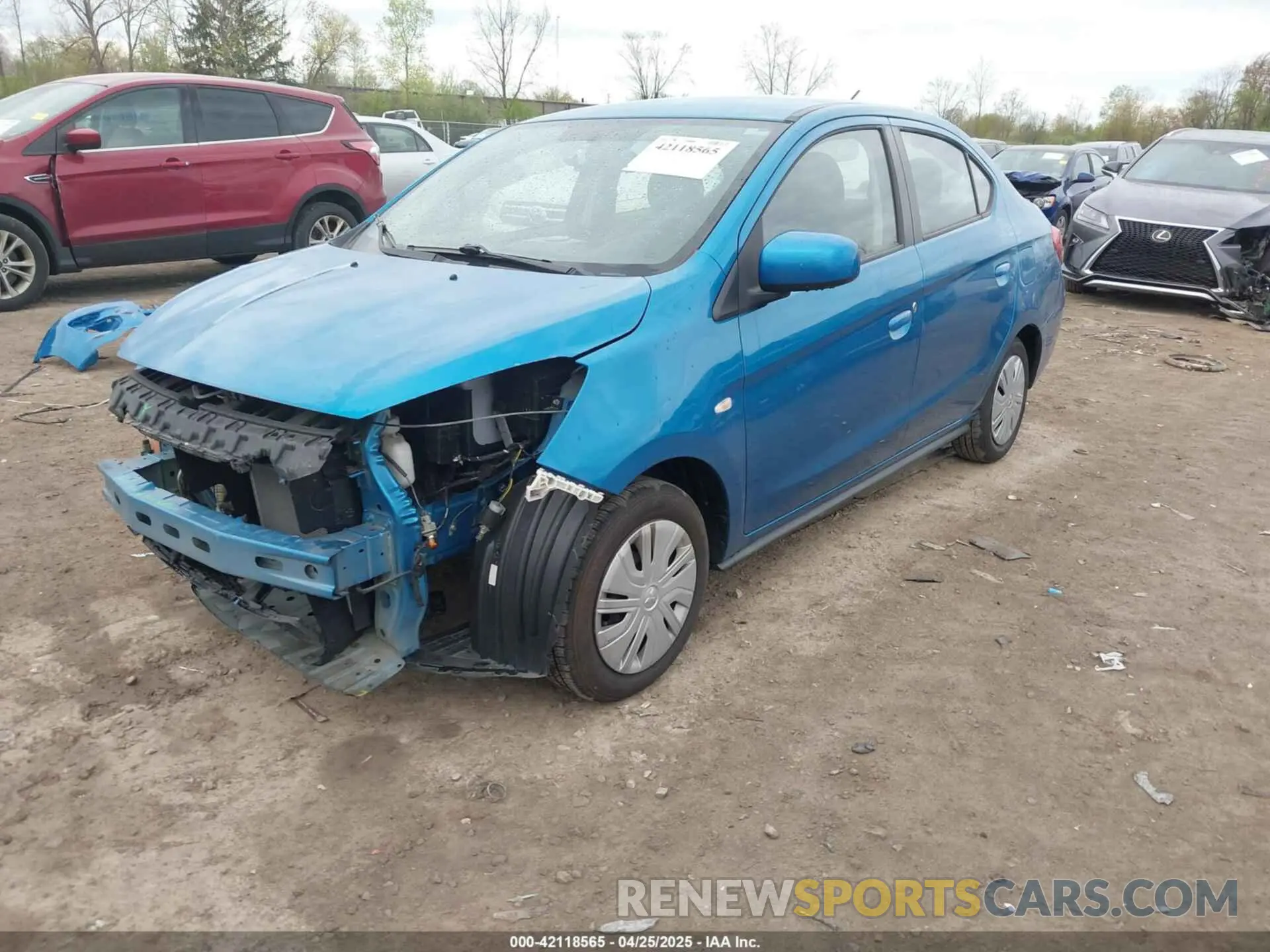 2 Photograph of a damaged car ML32F3FJ6LHF02533 MITSUBISHI MIRAGE G4 2020