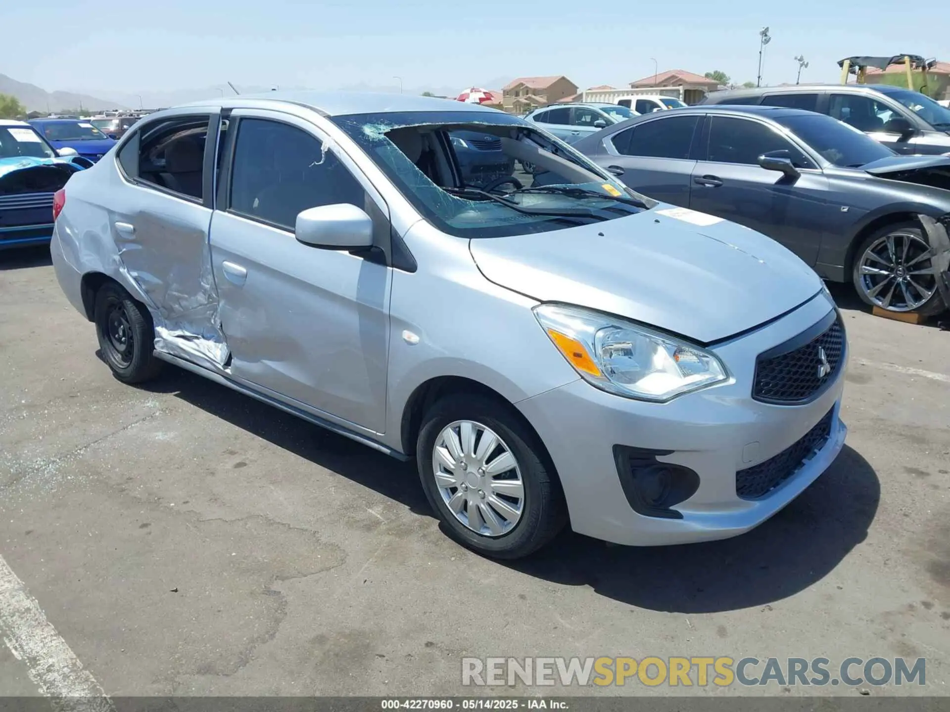 1 Photograph of a damaged car ML32F3FJ7LHF12438 MITSUBISHI MIRAGE G4 2020