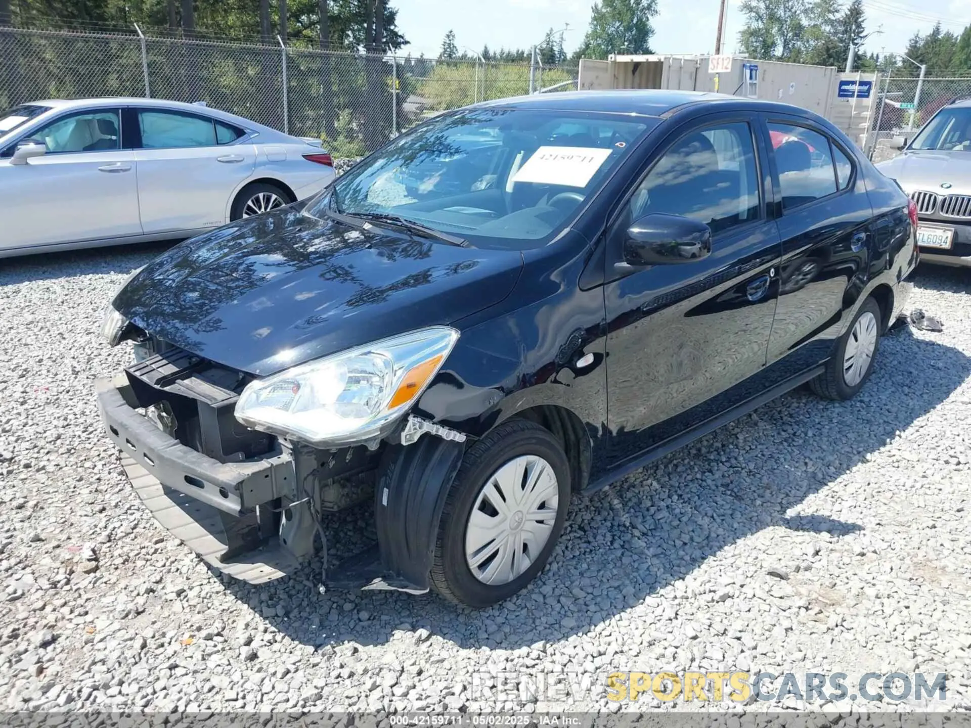 2 Photograph of a damaged car ML32F3FJ8LHF08513 MITSUBISHI MIRAGE G4 2020