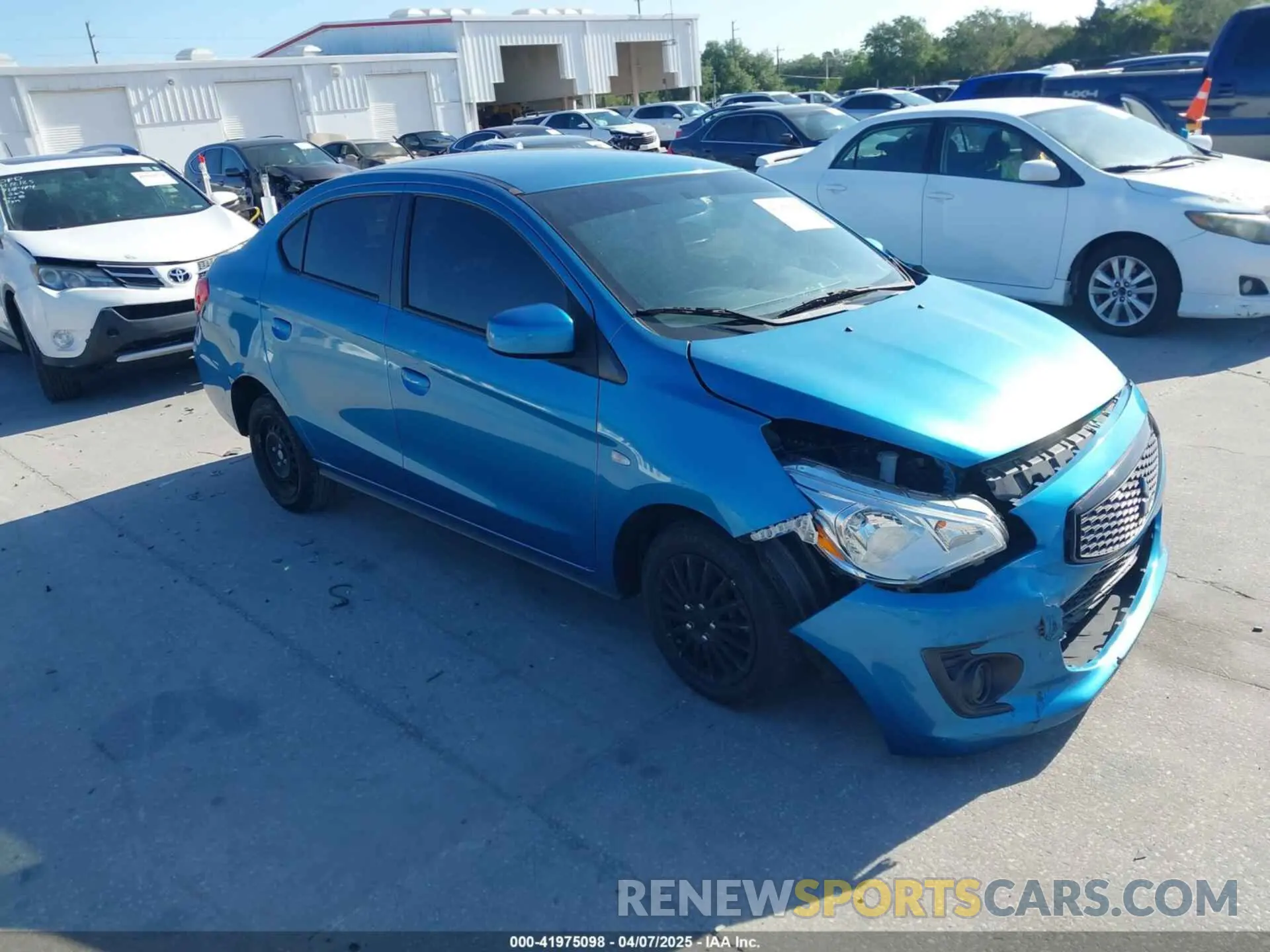 1 Photograph of a damaged car ML32F3FJXLHF10604 MITSUBISHI MIRAGE G4 2020