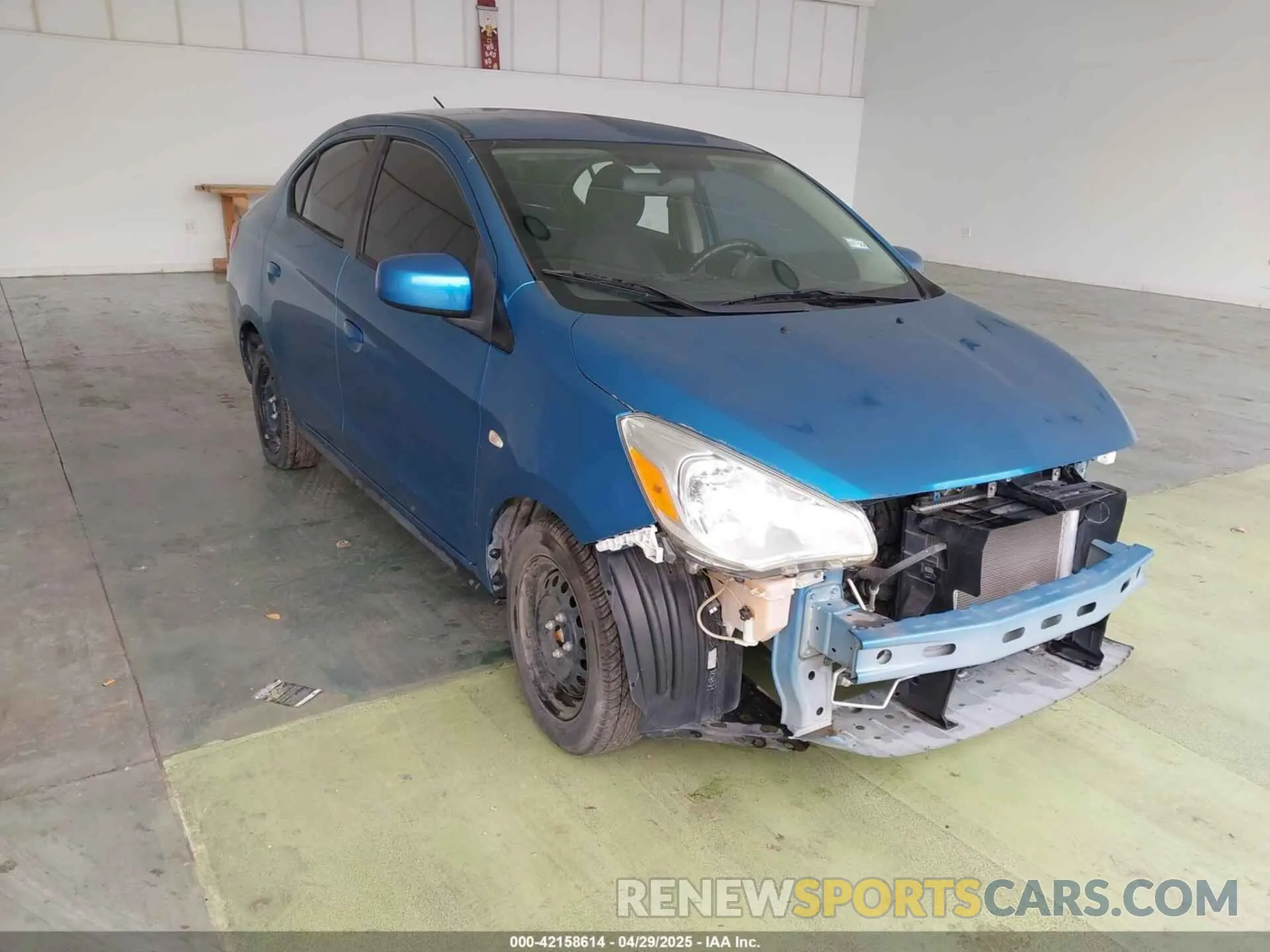 1 Photograph of a damaged car ML32F3FJXLHF11347 MITSUBISHI MIRAGE G4 2020