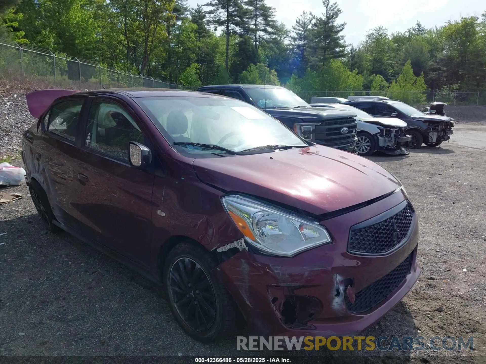 1 Photograph of a damaged car ML32F4FJ1LHF06821 MITSUBISHI MIRAGE G4 2020