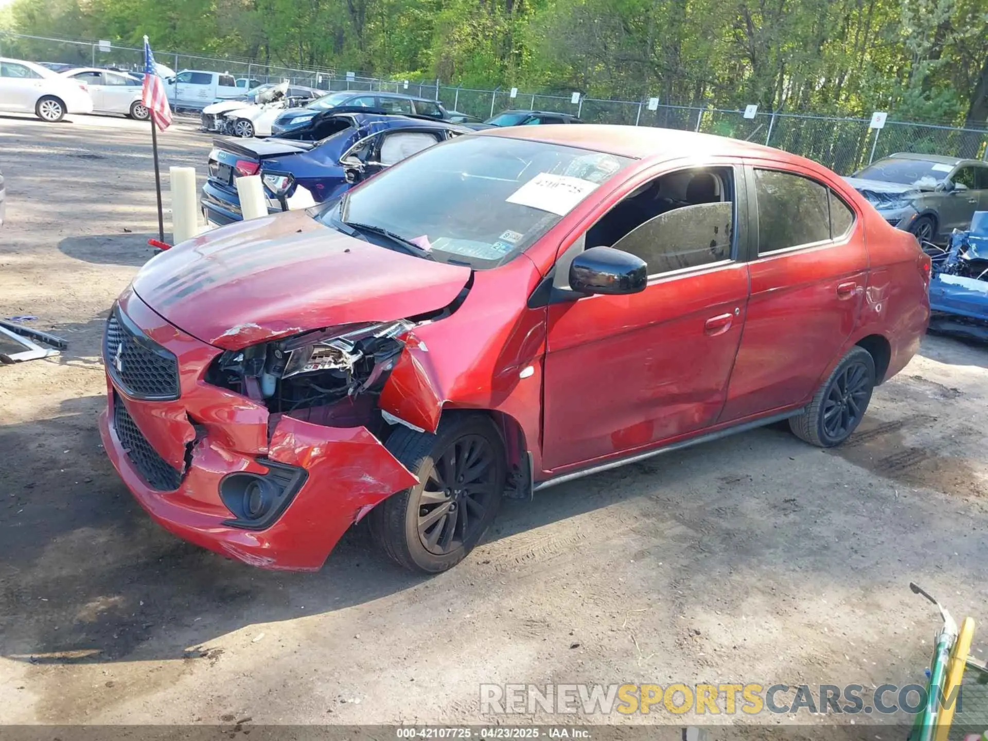 2 Photograph of a damaged car ML32F4FJ2LHF00557 MITSUBISHI MIRAGE G4 2020
