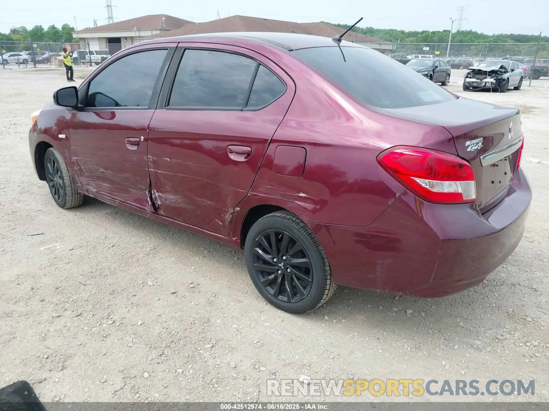 3 Photograph of a damaged car ML32F4FJ2LHF01255 MITSUBISHI MIRAGE G4 2020