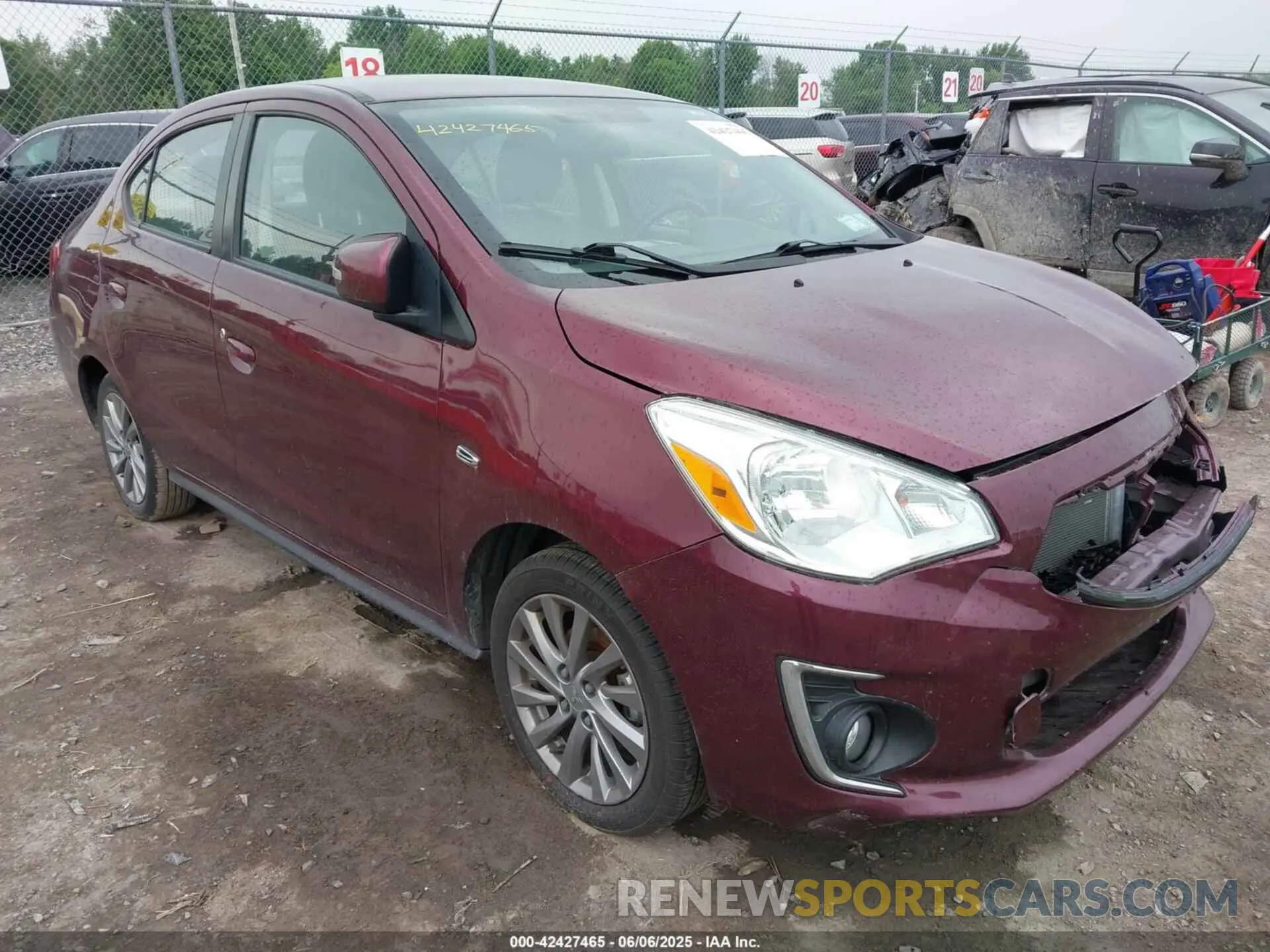 1 Photograph of a damaged car ML32F4FJ9LHF03410 MITSUBISHI MIRAGE G4 2020