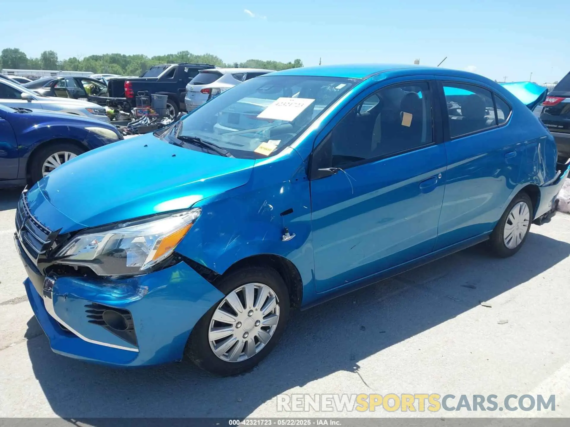2 Photograph of a damaged car ML32FUFJ4MHF05602 MITSUBISHI MIRAGE G4 2021