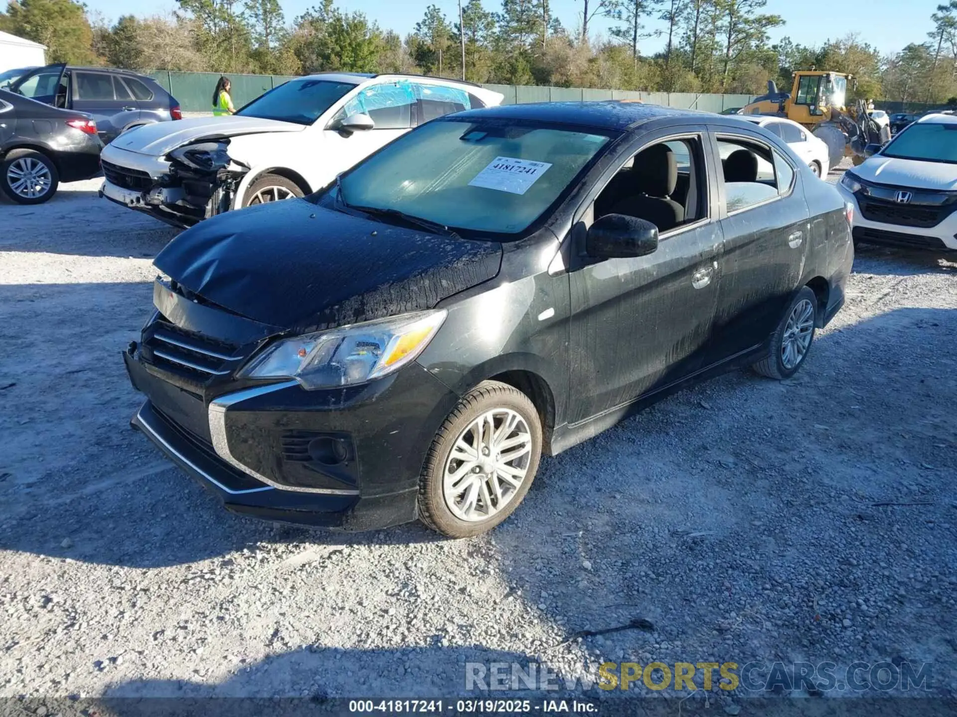 2 Photograph of a damaged car ML32FUFJ8MHF04825 MITSUBISHI MIRAGE G4 2021