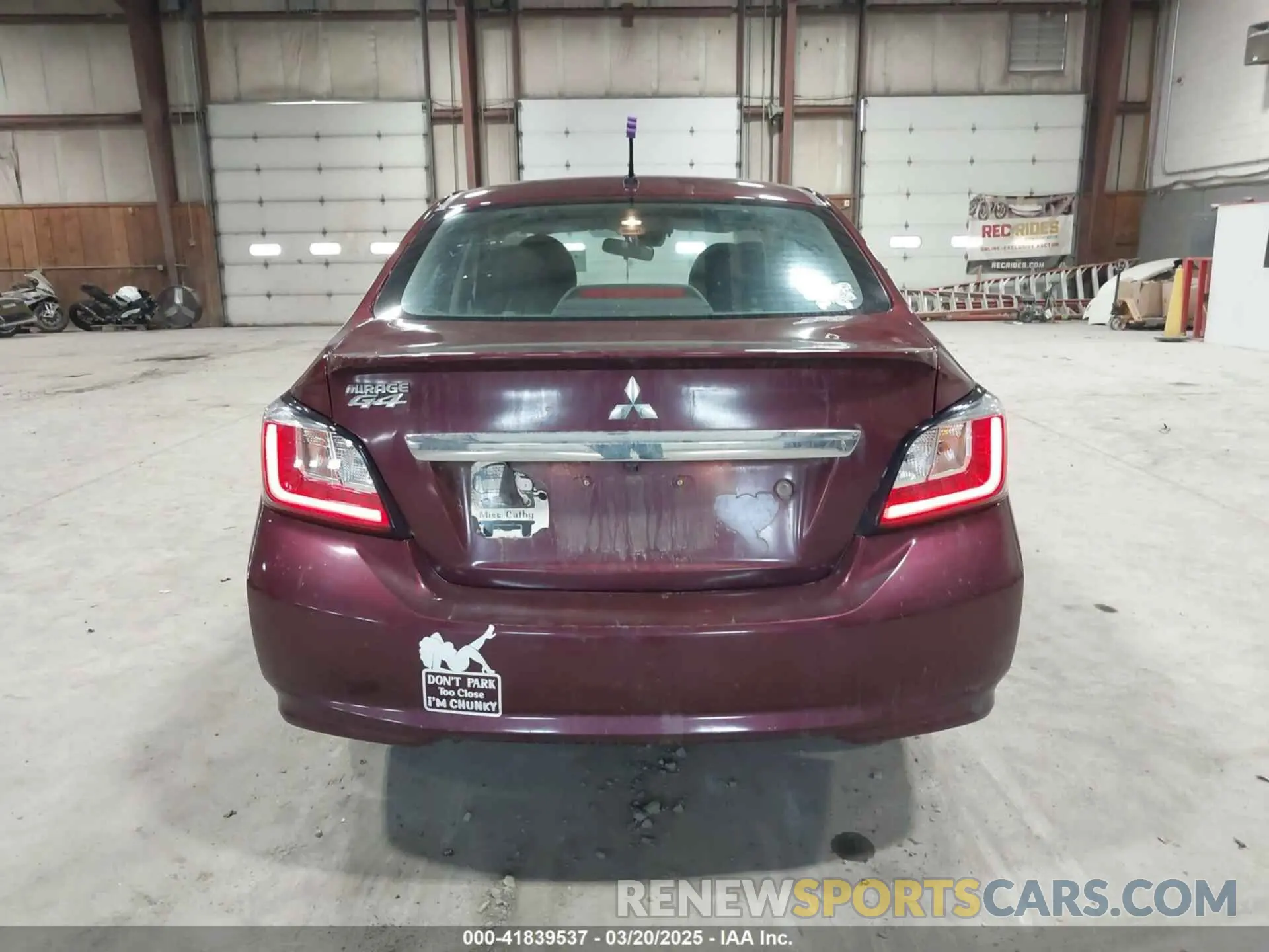 17 Photograph of a damaged car ML32FUFJ9MHF03800 MITSUBISHI MIRAGE G4 2021