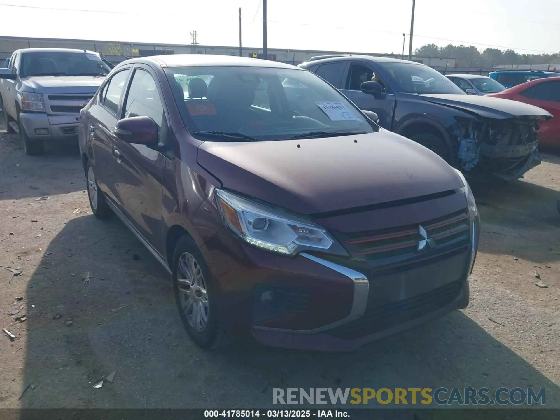 1 Photograph of a damaged car ML32FVFJ5MHF02360 MITSUBISHI MIRAGE G4 2021