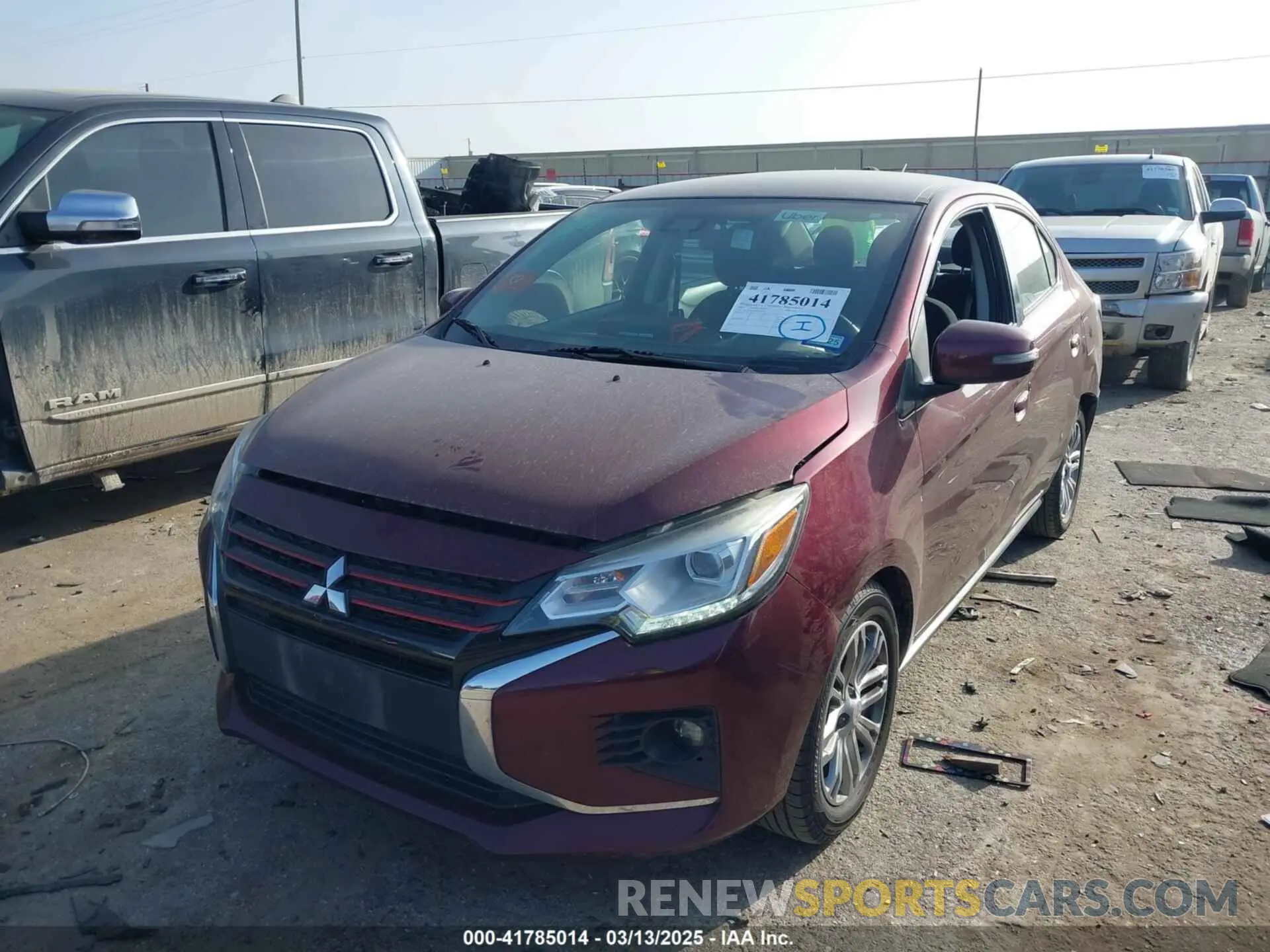 2 Photograph of a damaged car ML32FVFJ5MHF02360 MITSUBISHI MIRAGE G4 2021