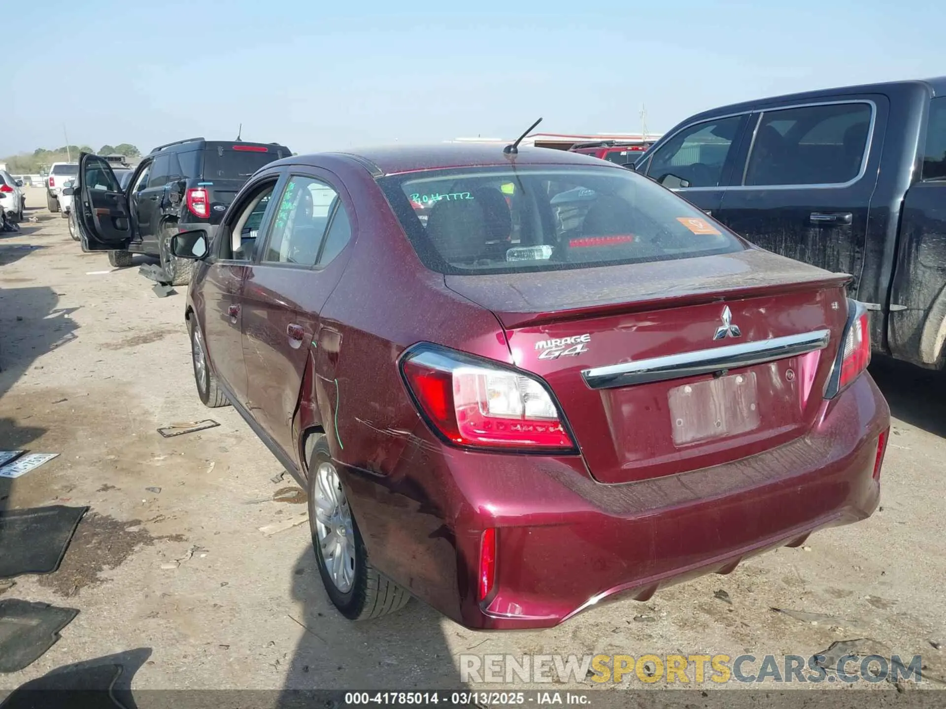 3 Photograph of a damaged car ML32FVFJ5MHF02360 MITSUBISHI MIRAGE G4 2021