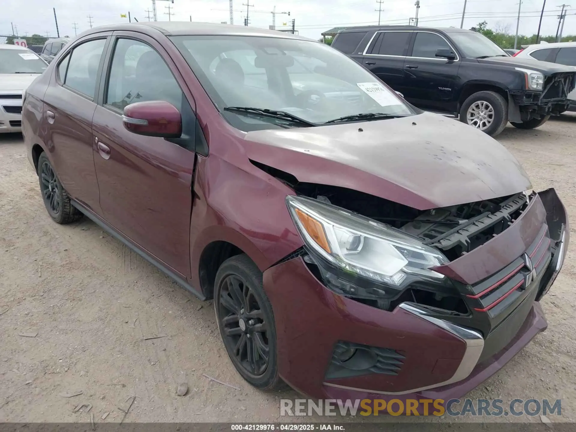 1 Photograph of a damaged car ML32FVFJ9MHF01230 MITSUBISHI MIRAGE G4 2021