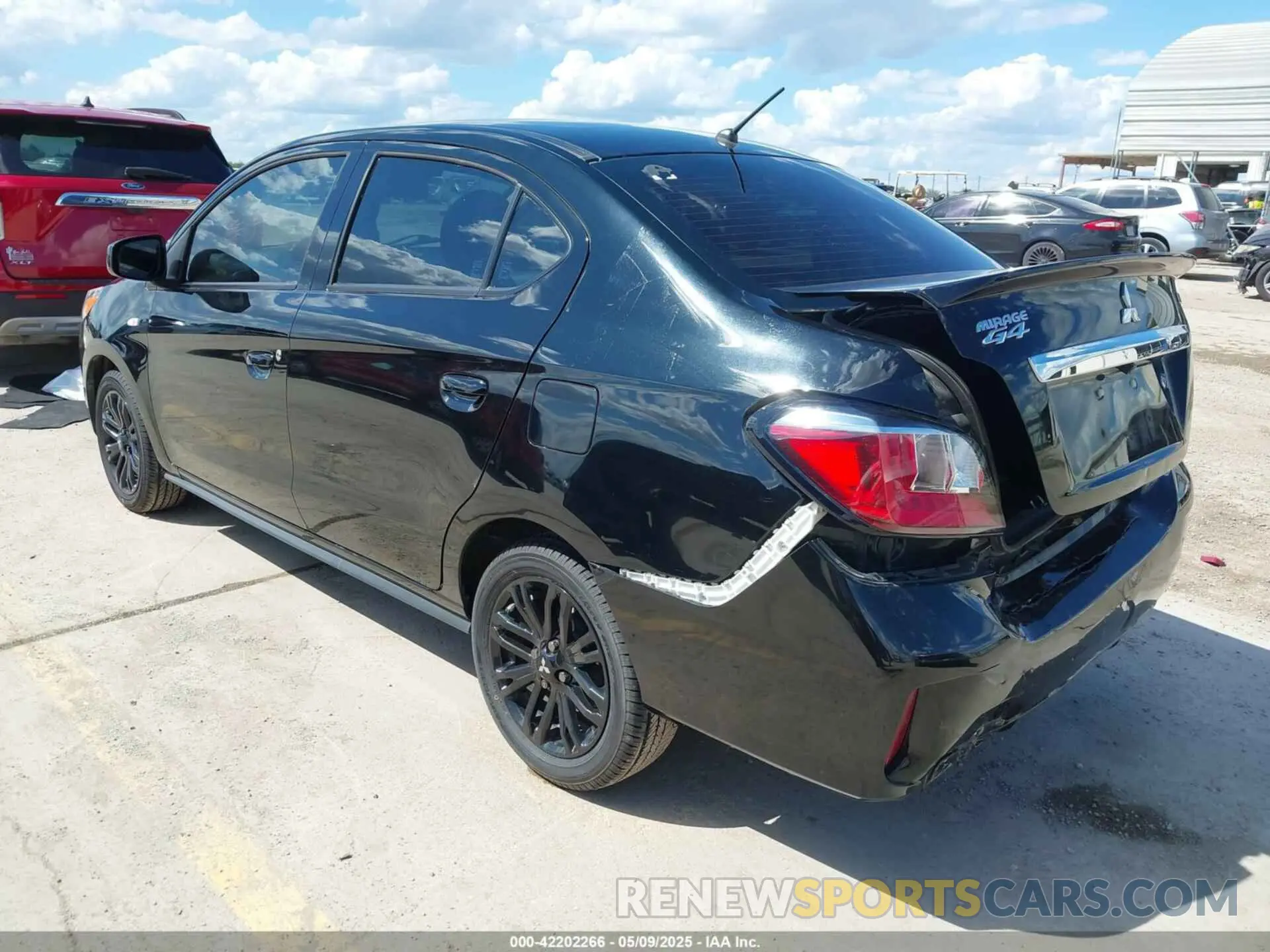 3 Photograph of a damaged car ML32FUFJ0NHF03413 MITSUBISHI MIRAGE G4 2022