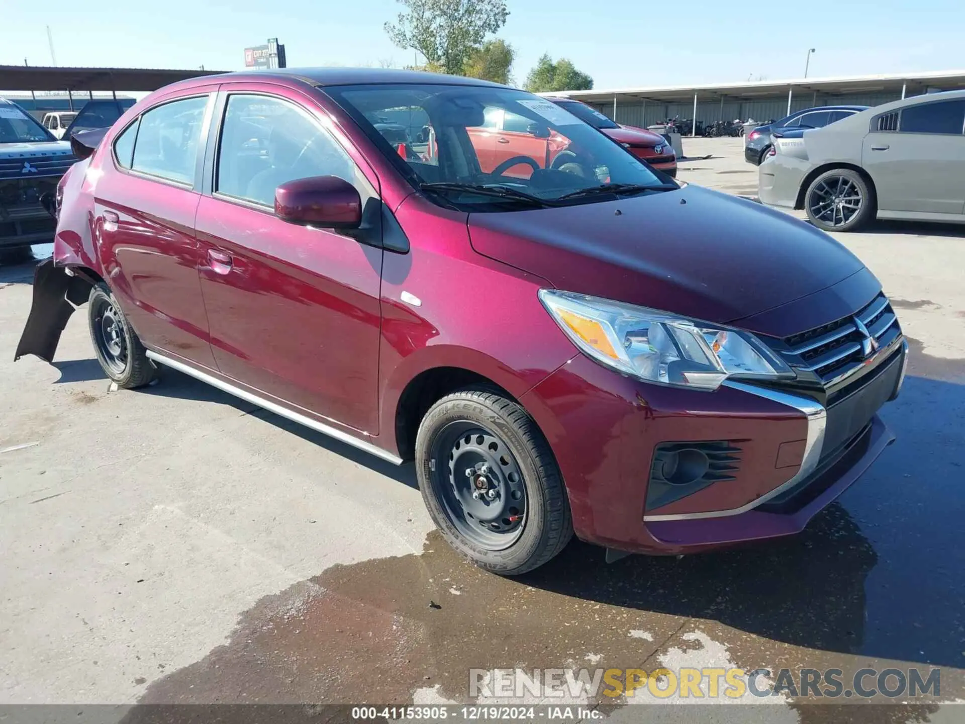 1 Photograph of a damaged car ML32FUFJ2NHF03767 MITSUBISHI MIRAGE G4 2022