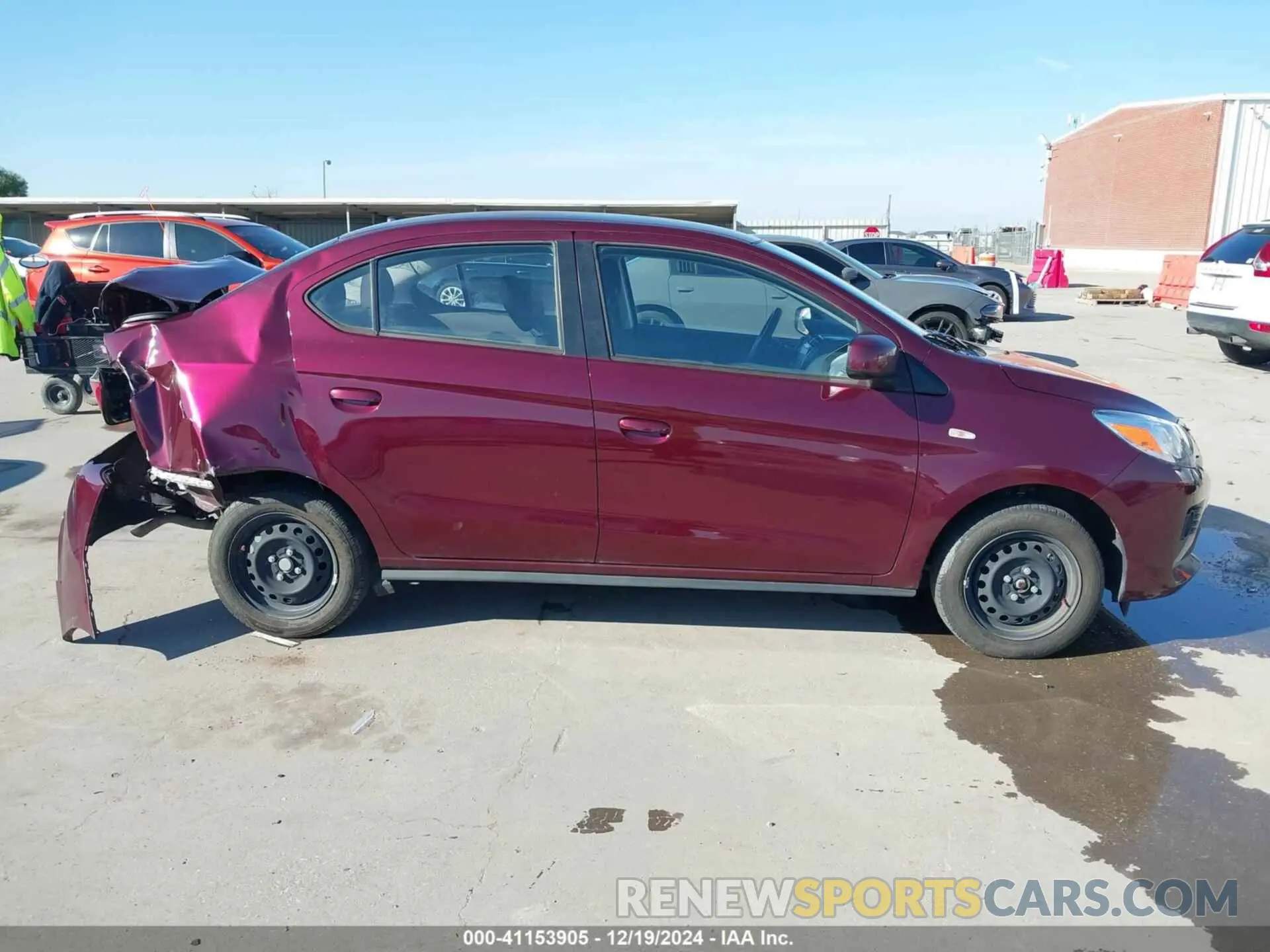 14 Photograph of a damaged car ML32FUFJ2NHF03767 MITSUBISHI MIRAGE G4 2022