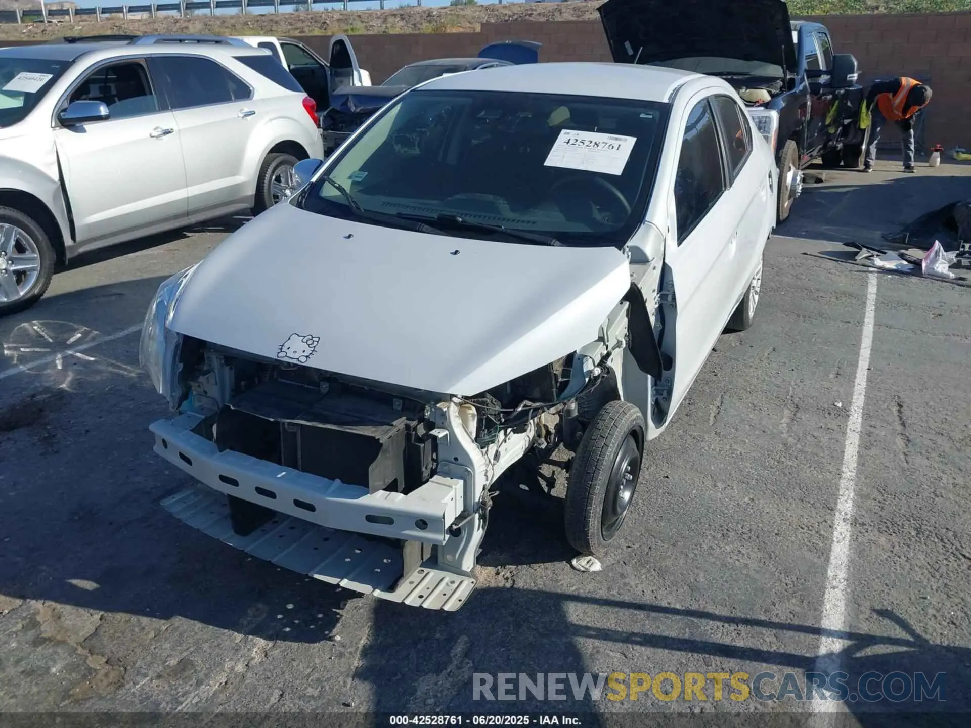 2 Photograph of a damaged car ML32FUFJ3NHF09383 MITSUBISHI MIRAGE G4 2022