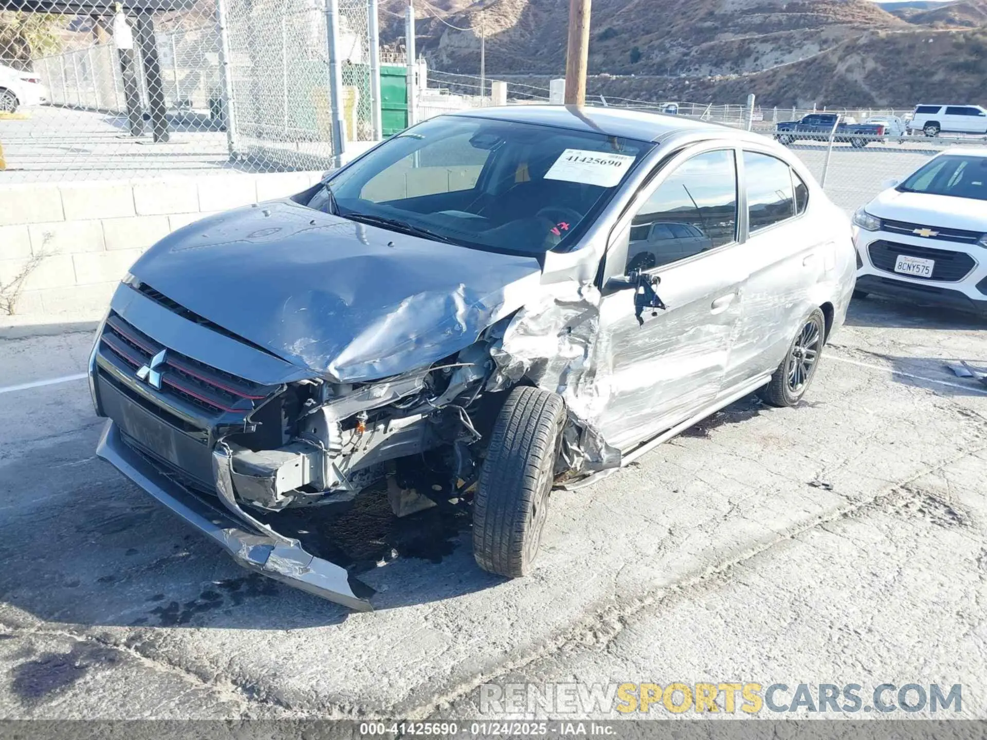 2 Photograph of a damaged car ML32FUFJ5NHF03312 MITSUBISHI MIRAGE G4 2022