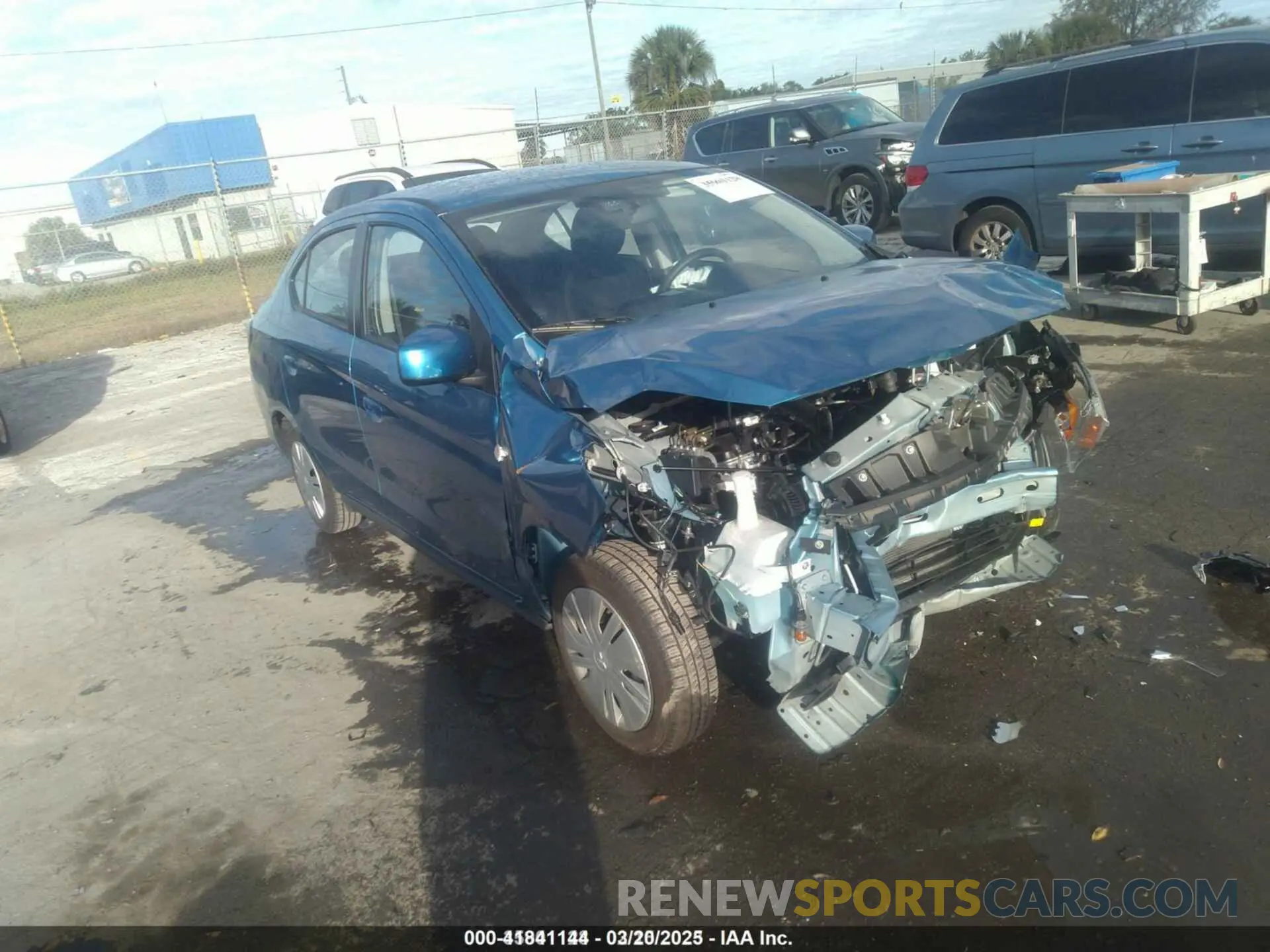 1 Photograph of a damaged car ML32FUFJ7NHF08625 MITSUBISHI MIRAGE G4 2022