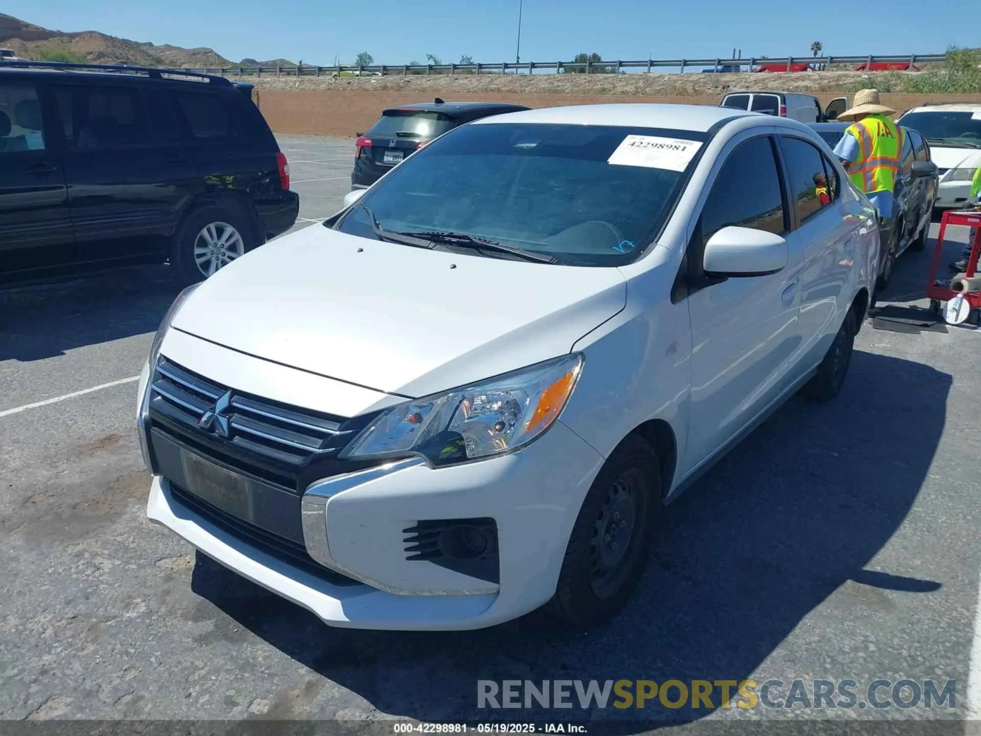 2 Photograph of a damaged car ML32FUFJ7NHF09676 MITSUBISHI MIRAGE G4 2022