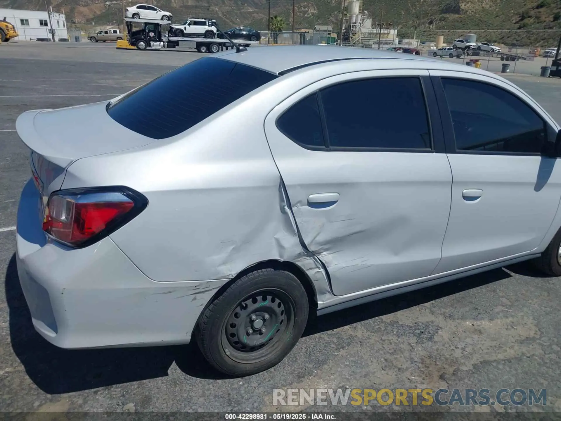 6 Photograph of a damaged car ML32FUFJ7NHF09676 MITSUBISHI MIRAGE G4 2022