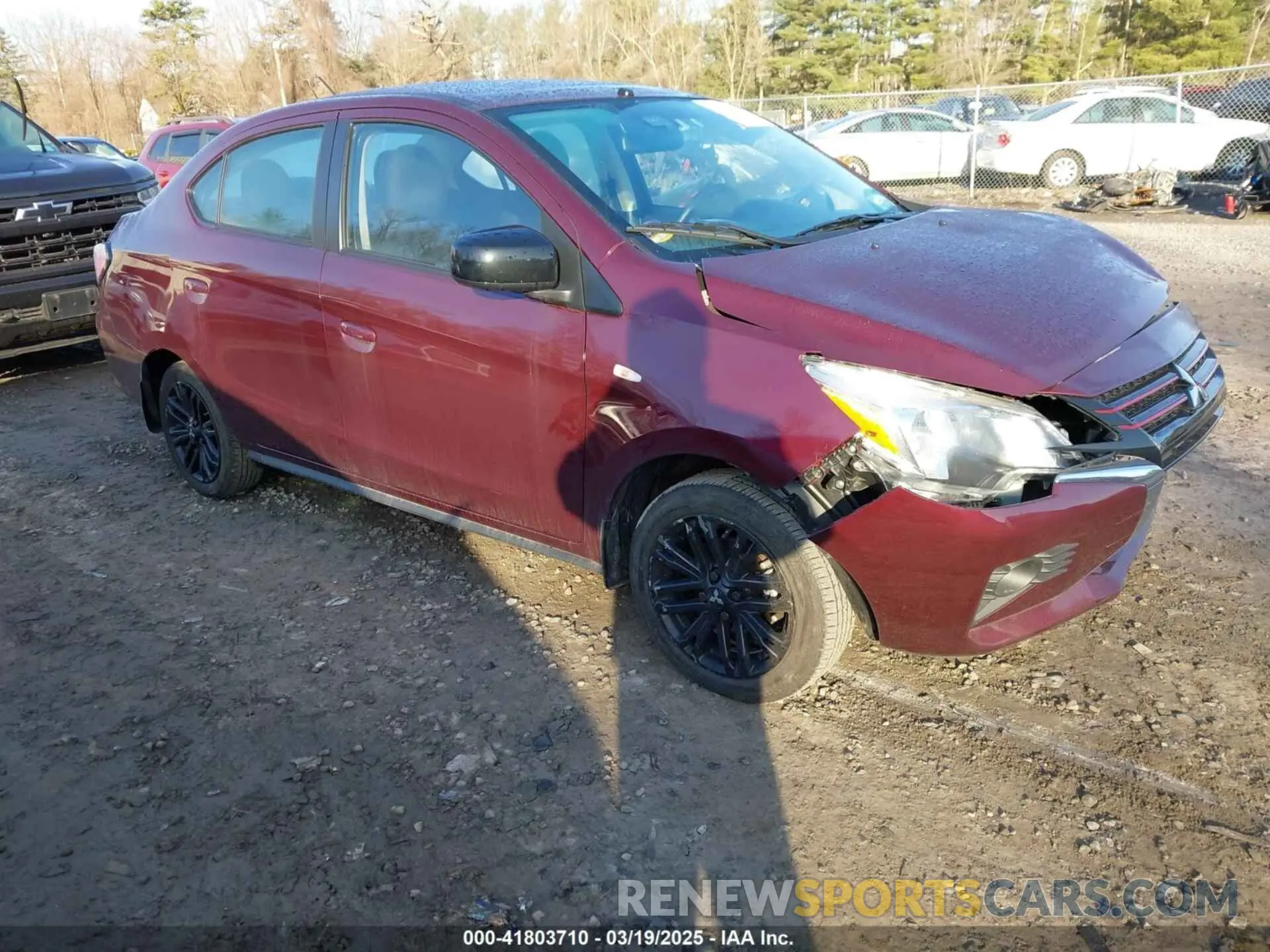 1 Photograph of a damaged car ML32FUFJXNHF04861 MITSUBISHI MIRAGE G4 2022