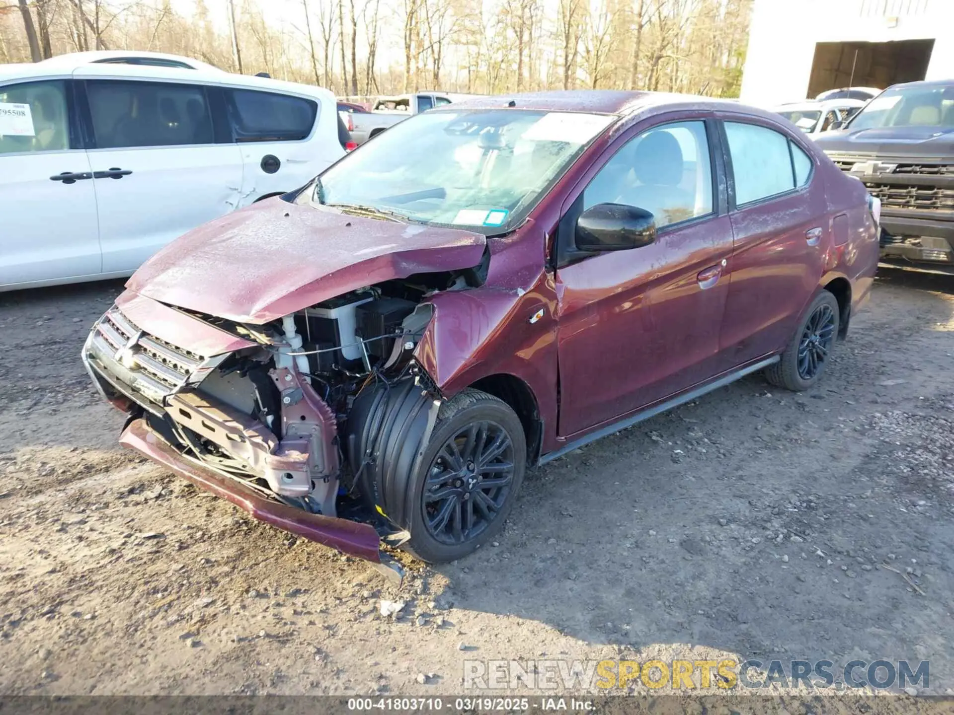 2 Photograph of a damaged car ML32FUFJXNHF04861 MITSUBISHI MIRAGE G4 2022