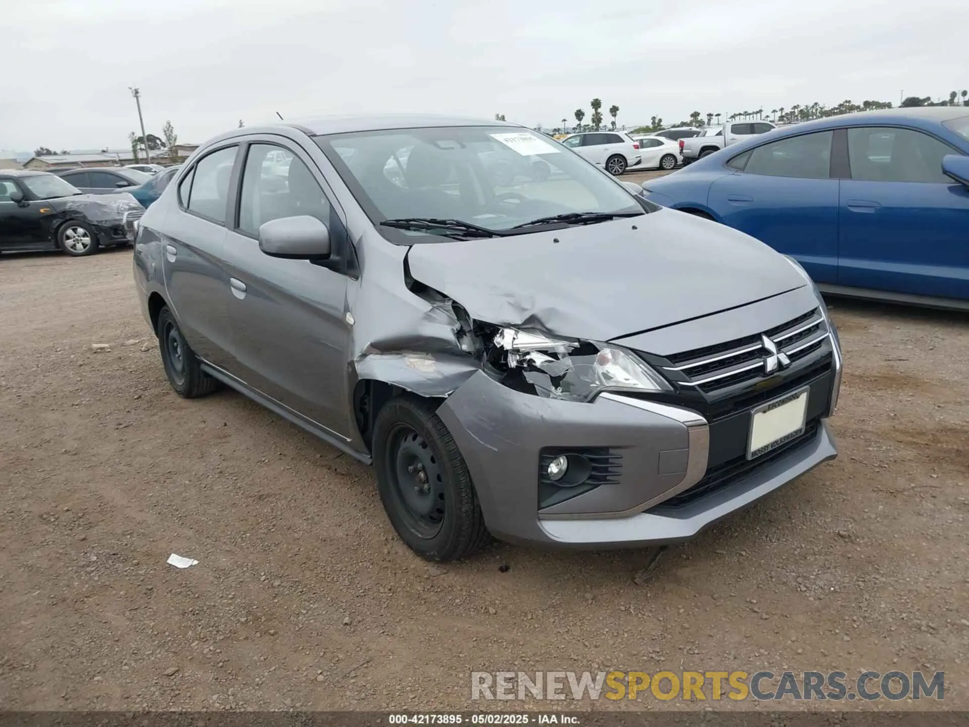 1 Photograph of a damaged car ML32FUFJXNHF07193 MITSUBISHI MIRAGE G4 2022