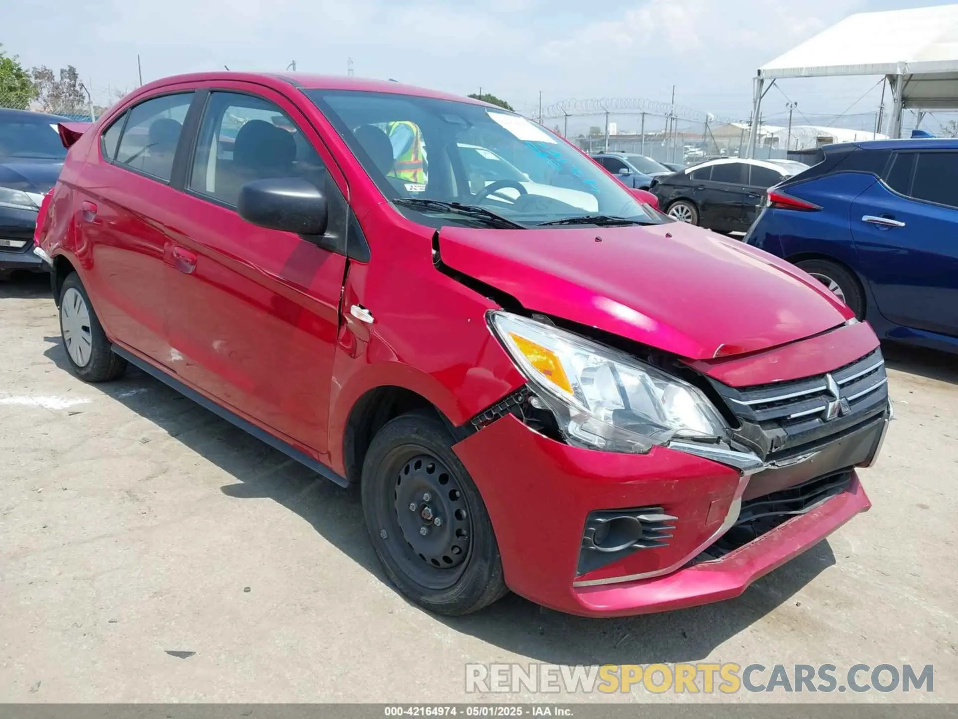 1 Photograph of a damaged car ML32FUFJ1PHF06114 MITSUBISHI MIRAGE G4 2023