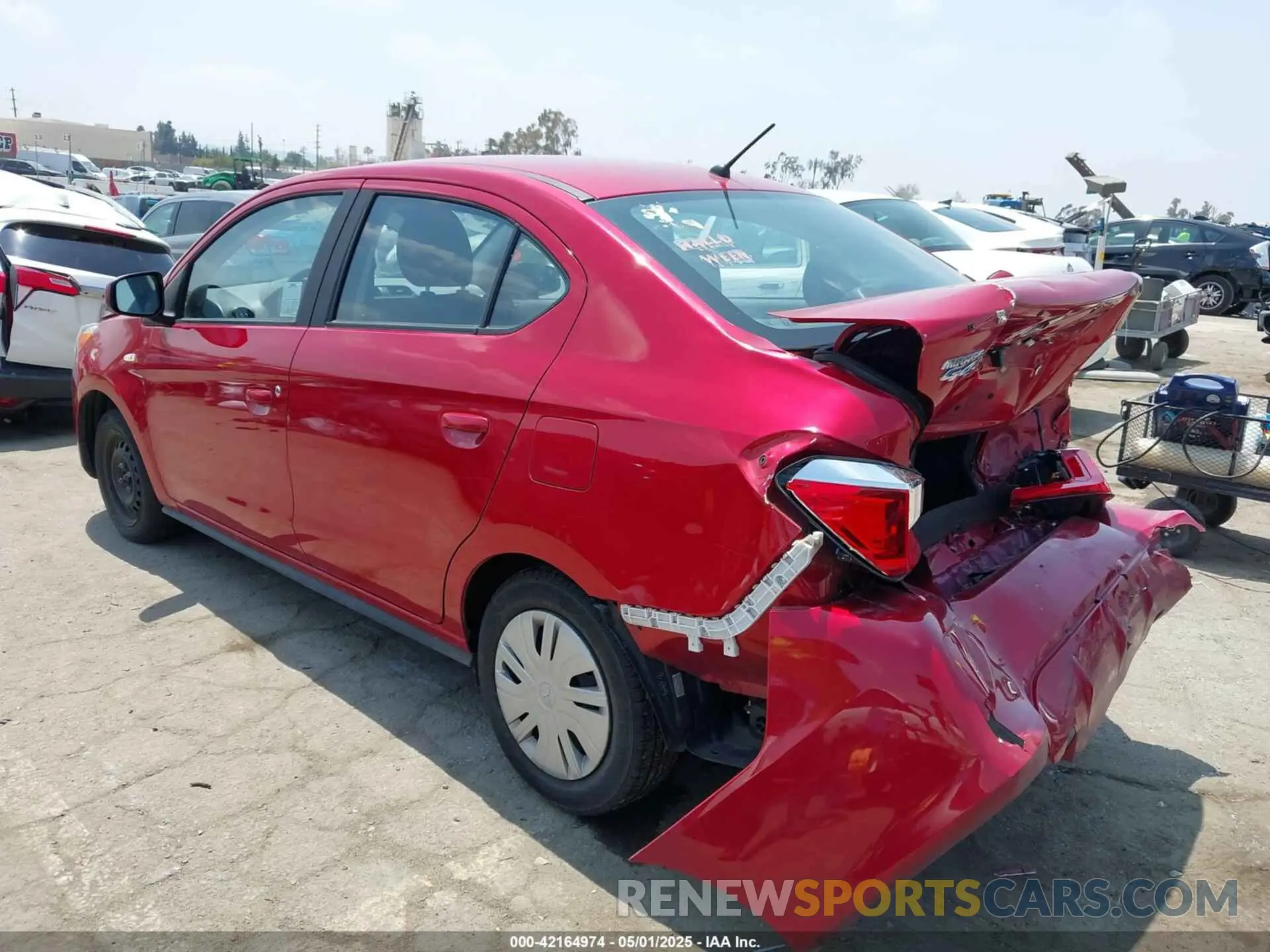 3 Photograph of a damaged car ML32FUFJ1PHF06114 MITSUBISHI MIRAGE G4 2023