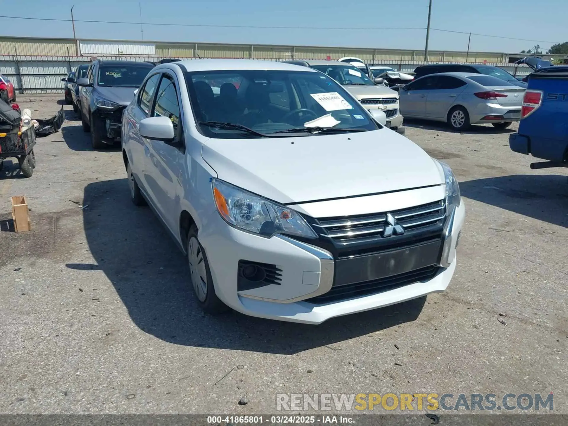 1 Photograph of a damaged car ML32FUFJ3PHF01688 MITSUBISHI MIRAGE G4 2023