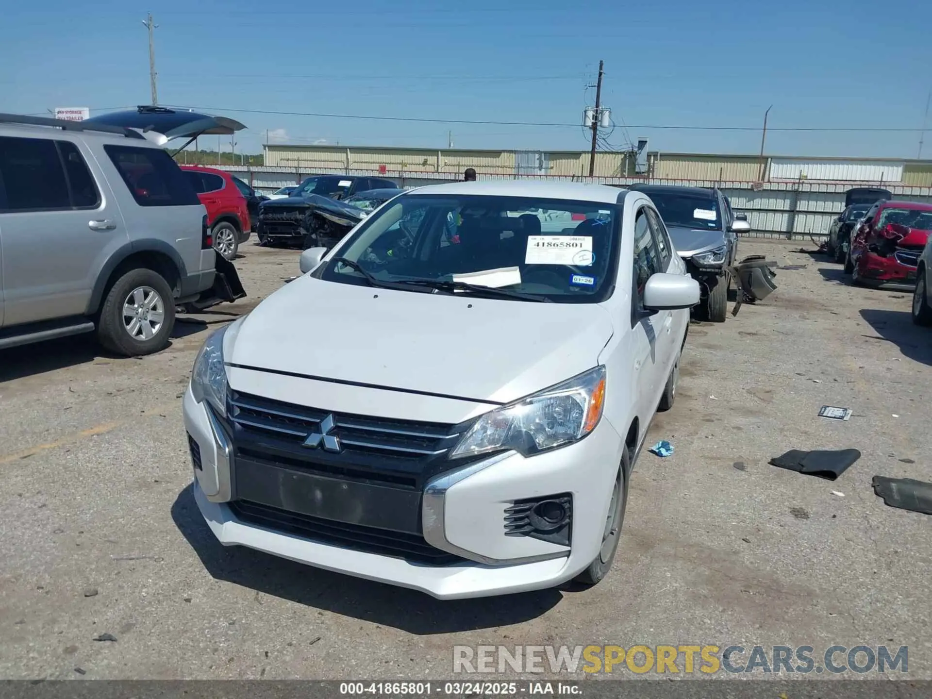 2 Photograph of a damaged car ML32FUFJ3PHF01688 MITSUBISHI MIRAGE G4 2023