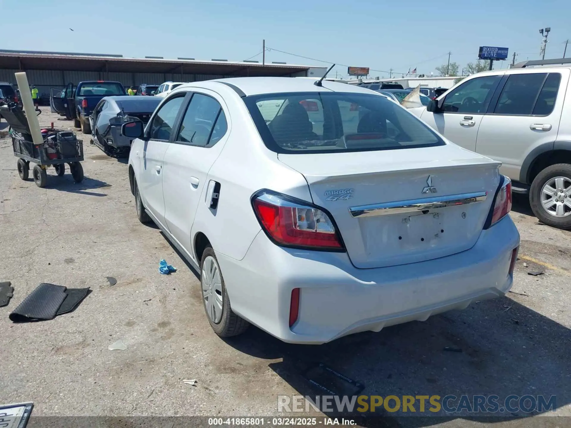 3 Photograph of a damaged car ML32FUFJ3PHF01688 MITSUBISHI MIRAGE G4 2023
