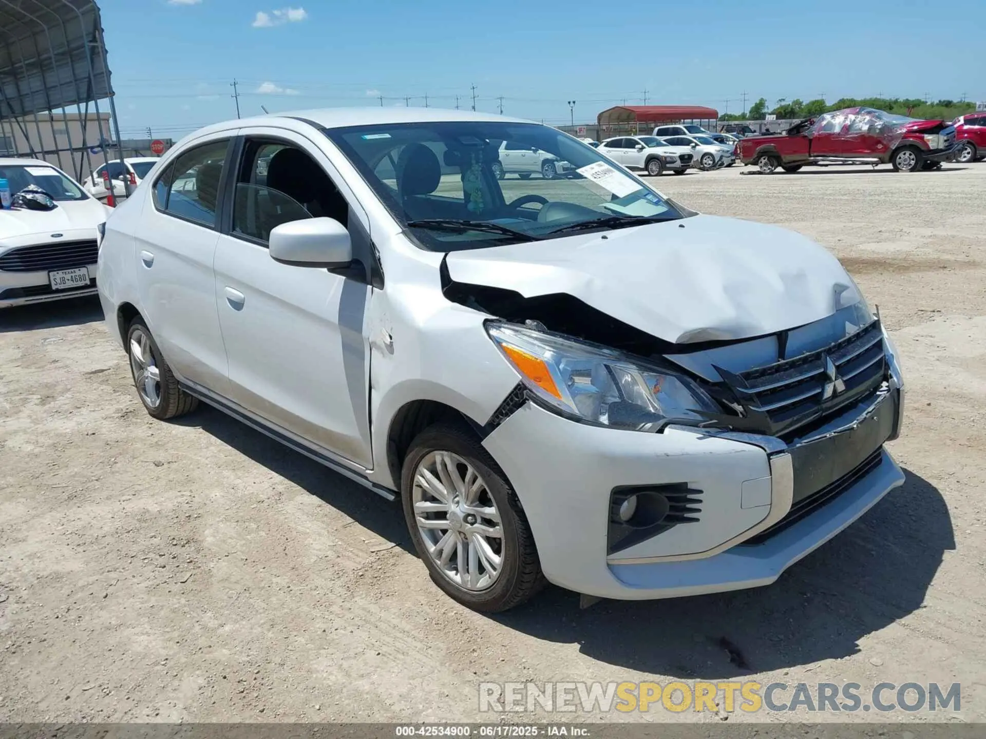 1 Photograph of a damaged car ML32FUFJ3PHF03389 MITSUBISHI MIRAGE G4 2023
