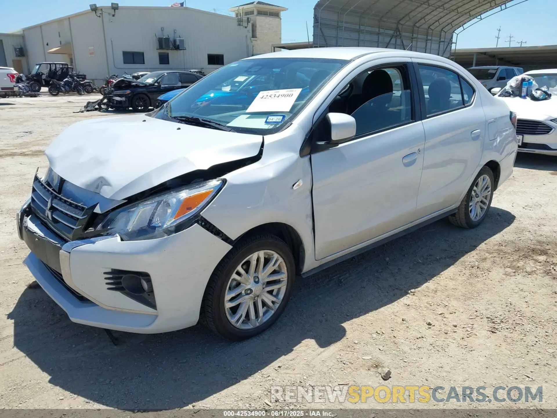 2 Photograph of a damaged car ML32FUFJ3PHF03389 MITSUBISHI MIRAGE G4 2023