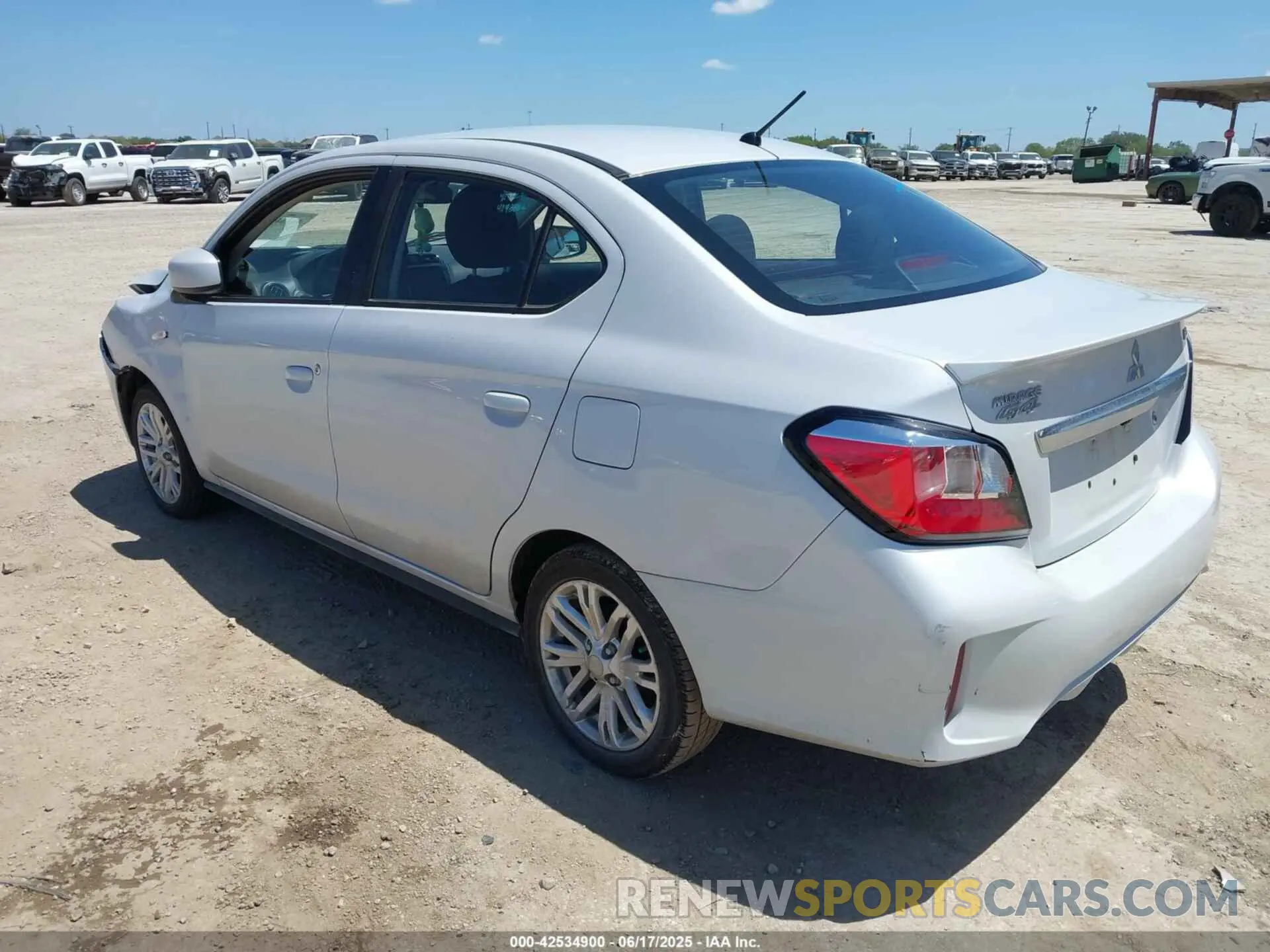3 Photograph of a damaged car ML32FUFJ3PHF03389 MITSUBISHI MIRAGE G4 2023