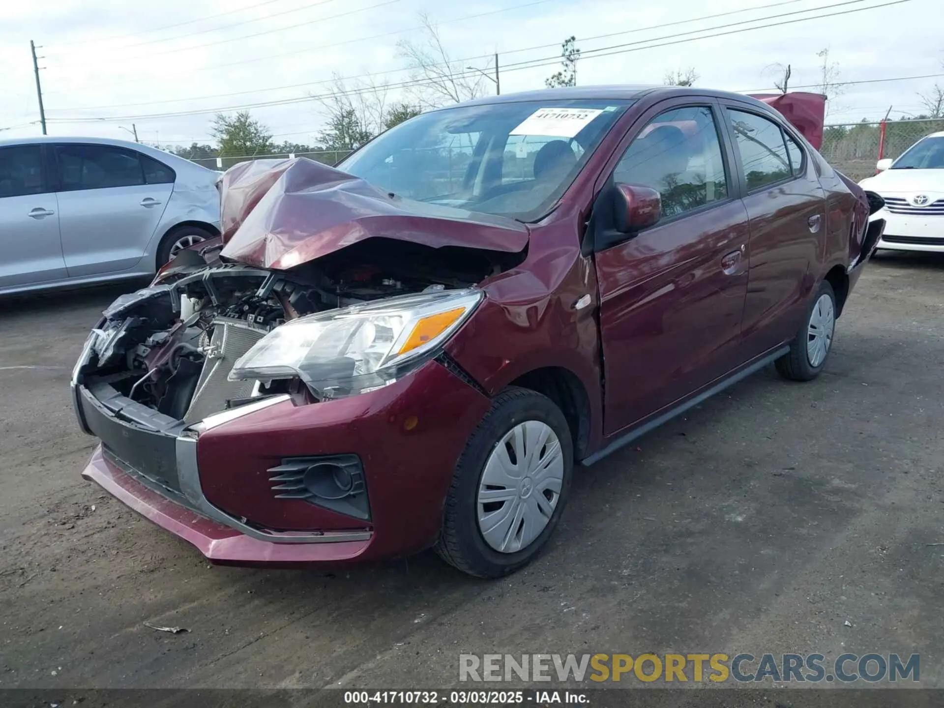 2 Photograph of a damaged car ML32FUFJ8PHF02013 MITSUBISHI MIRAGE G4 2023