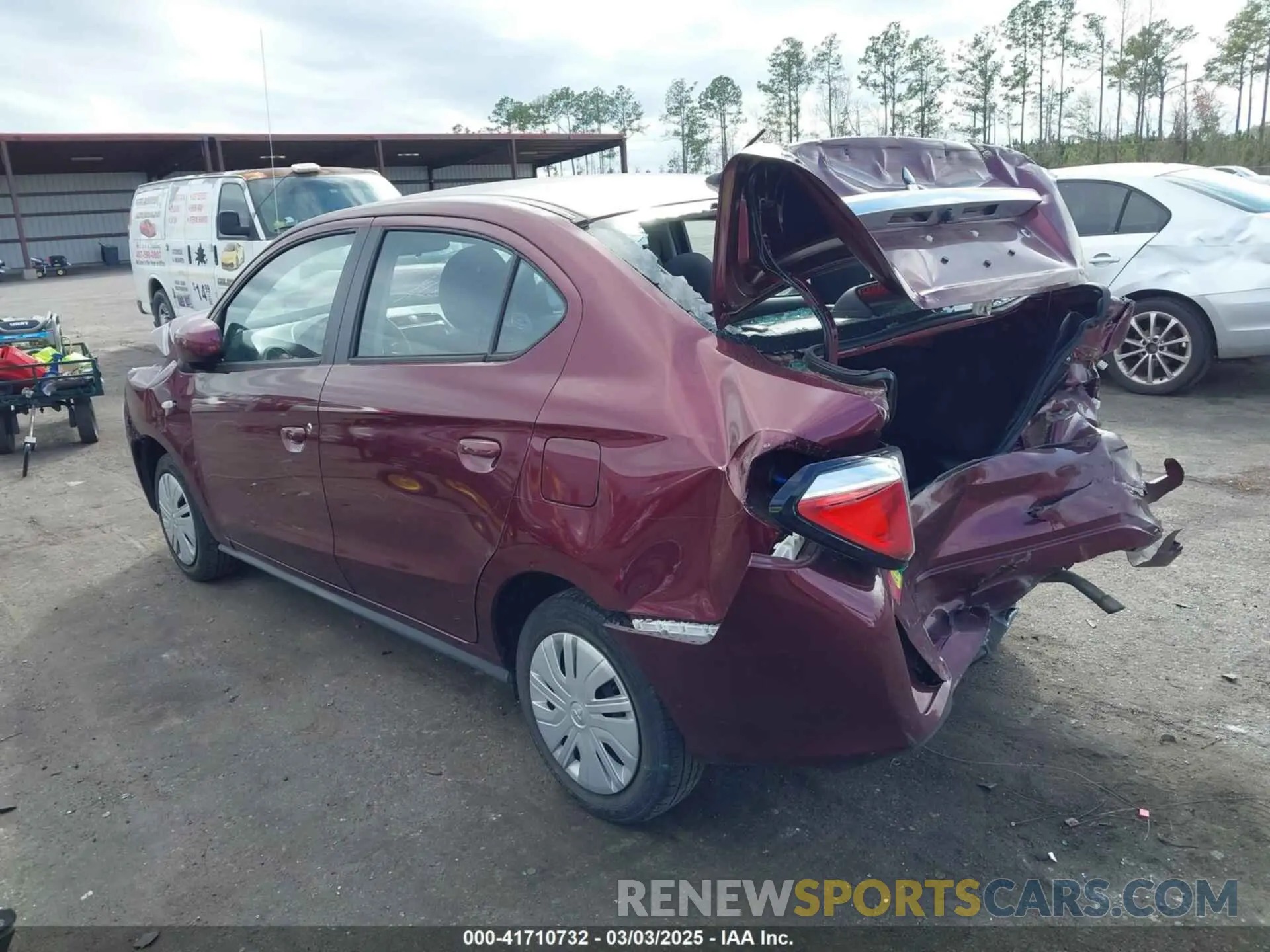 3 Photograph of a damaged car ML32FUFJ8PHF02013 MITSUBISHI MIRAGE G4 2023