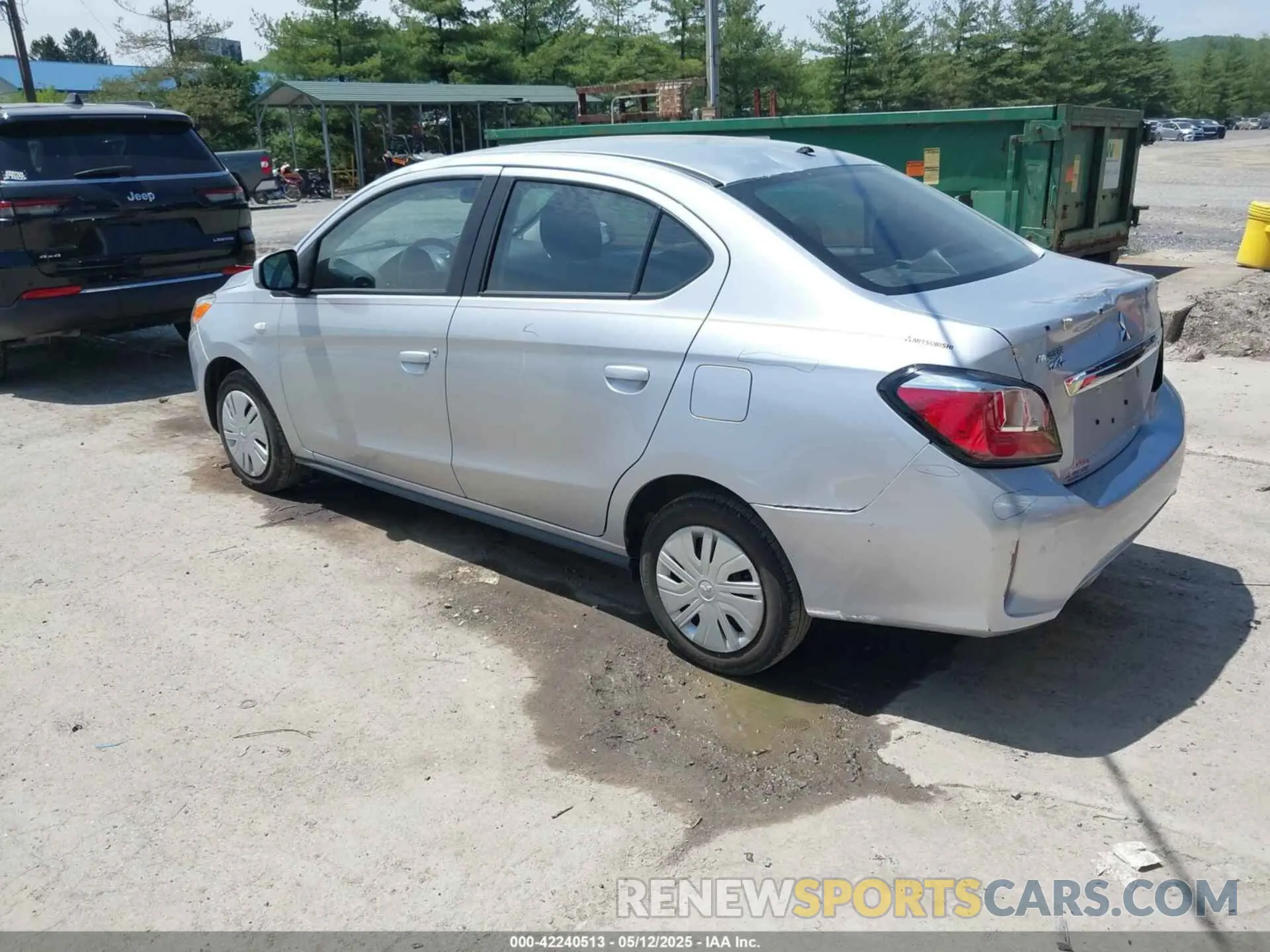 3 Photograph of a damaged car ML32FUFJ8PHF04683 MITSUBISHI MIRAGE G4 2023
