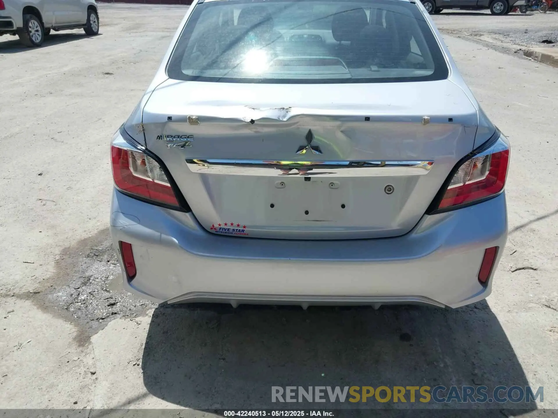 6 Photograph of a damaged car ML32FUFJ8PHF04683 MITSUBISHI MIRAGE G4 2023