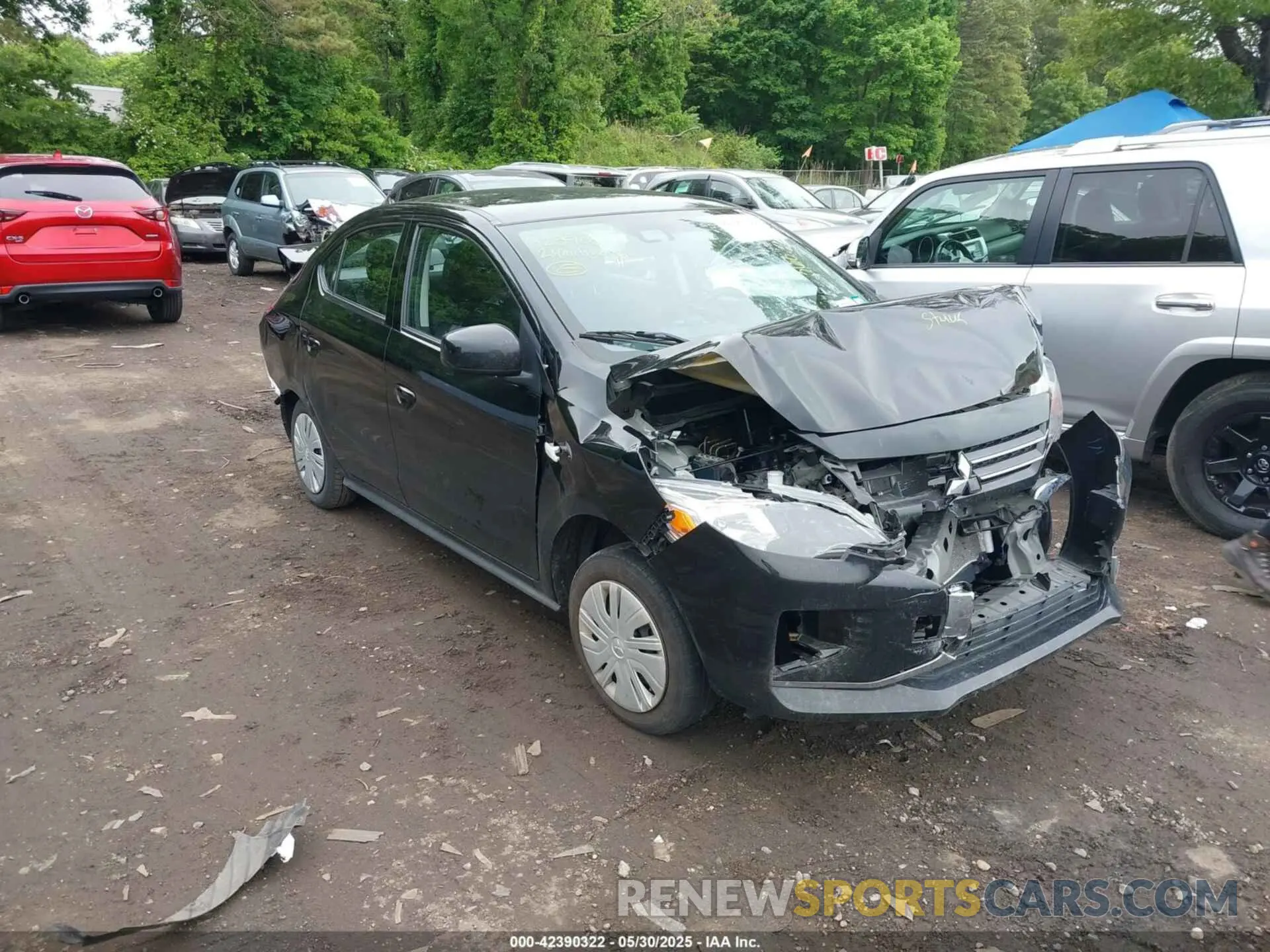 1 Photograph of a damaged car ML32FUFJ1RHF02633 MITSUBISHI MIRAGE G4 2024