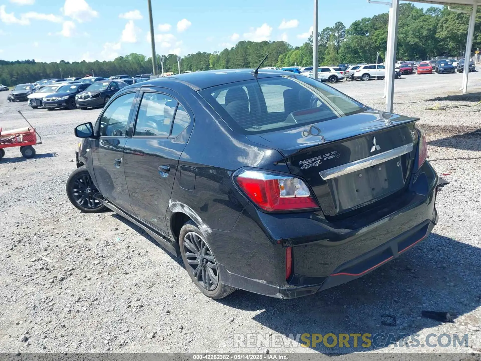 3 Photograph of a damaged car ML32FUFJ1RHF05984 MITSUBISHI MIRAGE G4 2024