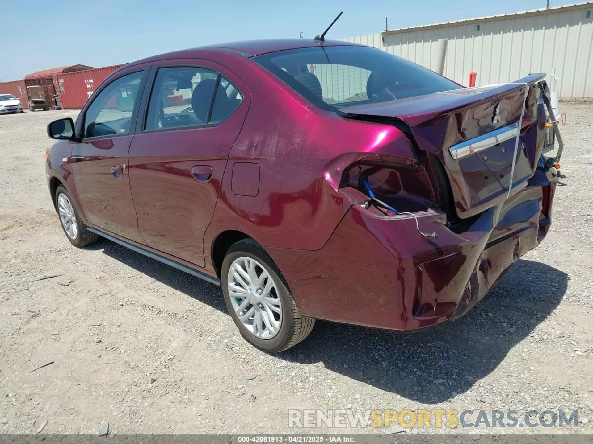 3 Photograph of a damaged car ML32FUFJ2RHF11096 MITSUBISHI MIRAGE G4 2024