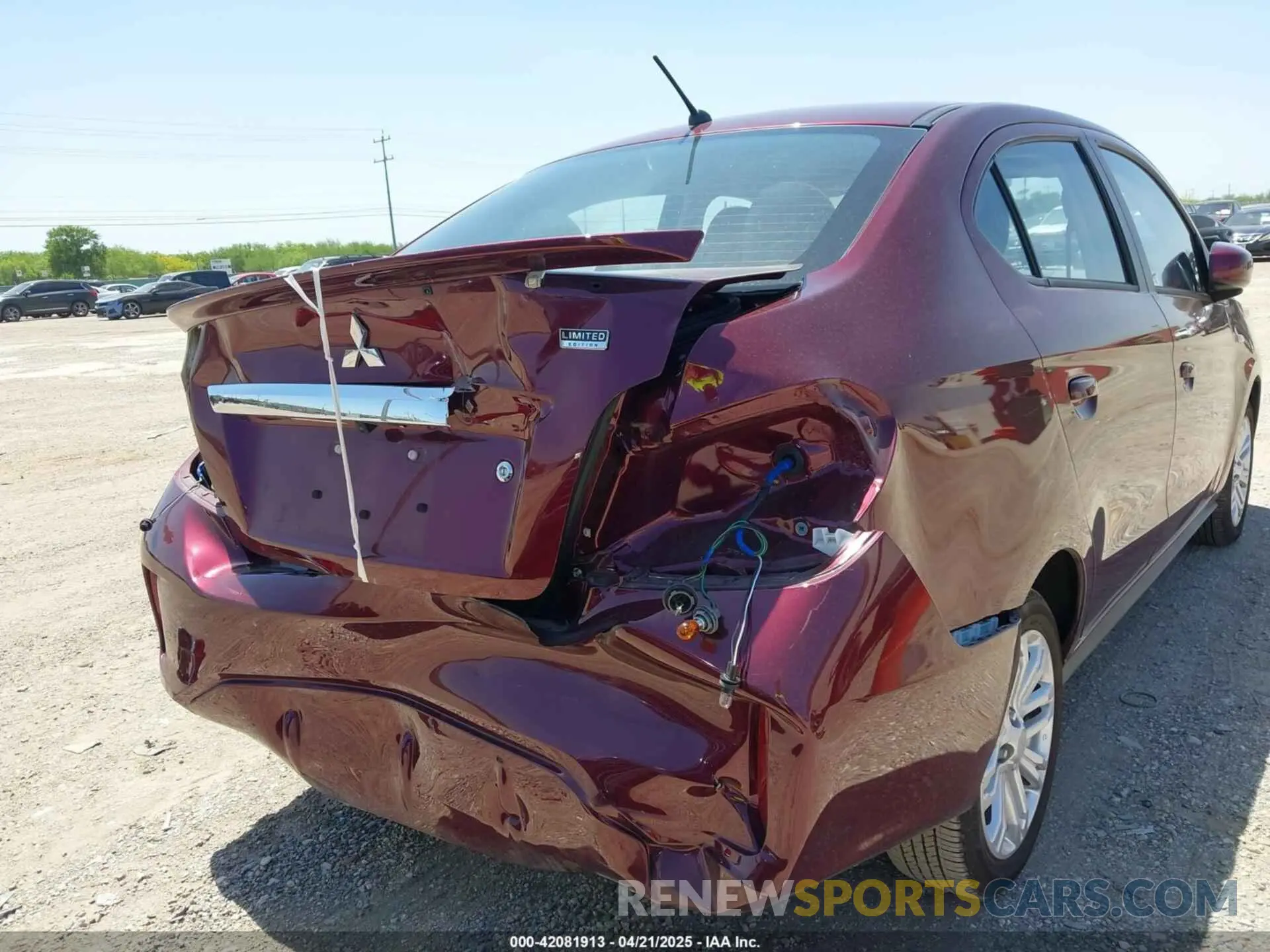 6 Photograph of a damaged car ML32FUFJ2RHF11096 MITSUBISHI MIRAGE G4 2024