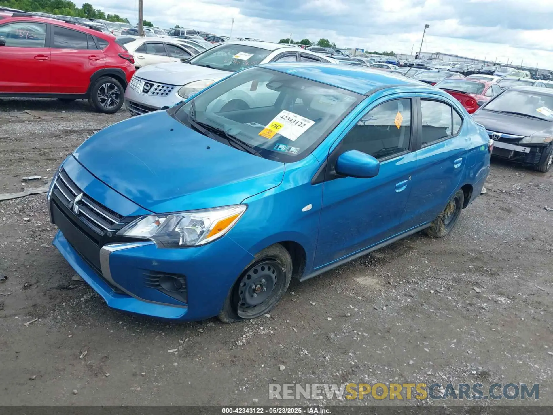 2 Photograph of a damaged car ML32FUFJ3RHF00981 MITSUBISHI MIRAGE G4 2024