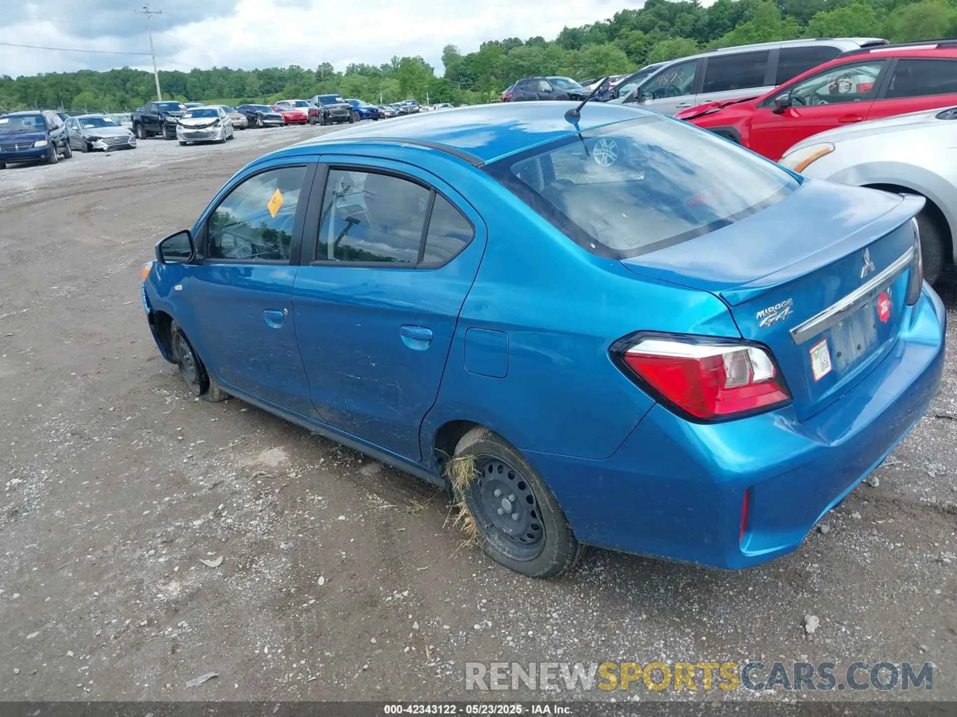 3 Photograph of a damaged car ML32FUFJ3RHF00981 MITSUBISHI MIRAGE G4 2024