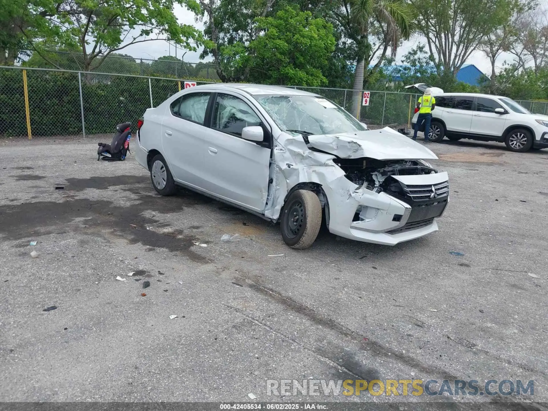 1 Photograph of a damaged car ML32FUFJ3RHF12726 MITSUBISHI MIRAGE G4 2024
