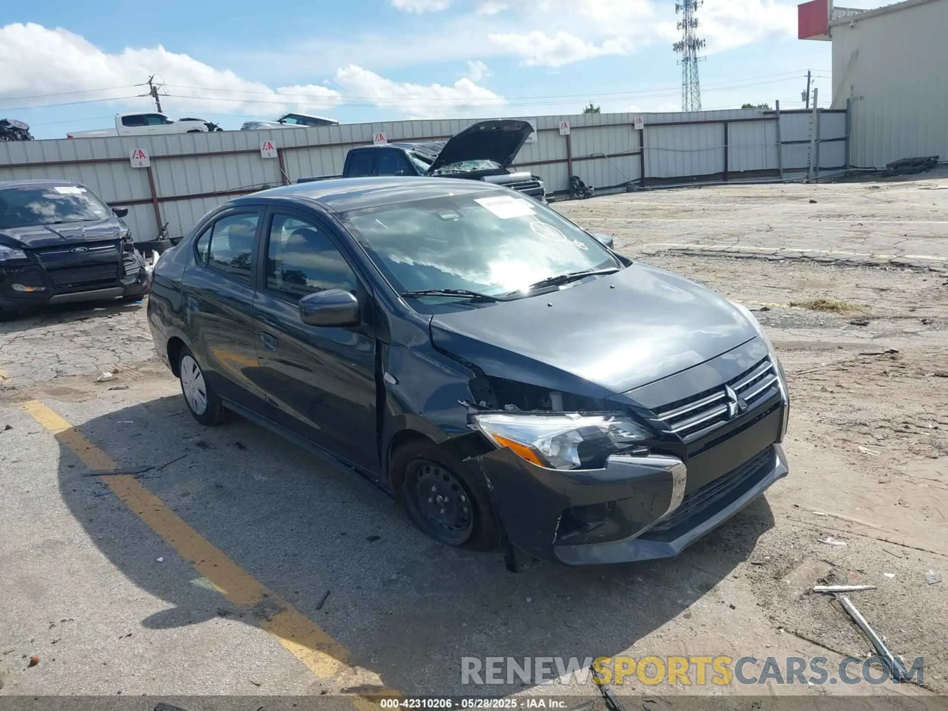 1 Photograph of a damaged car ML32FUFJ4RHF17059 MITSUBISHI MIRAGE G4 2024