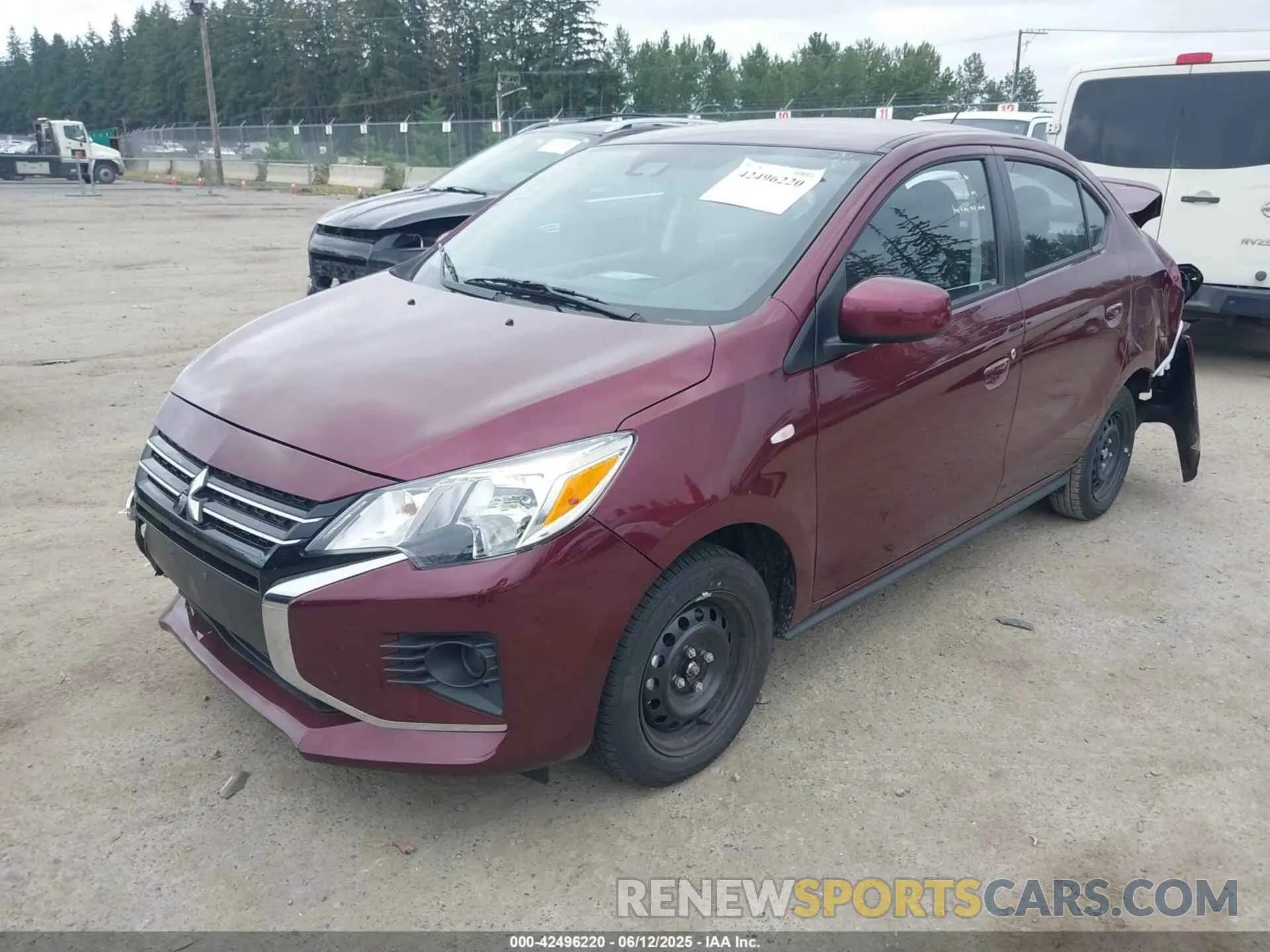 2 Photograph of a damaged car ML32FUFJ4RHF19247 MITSUBISHI MIRAGE G4 2024