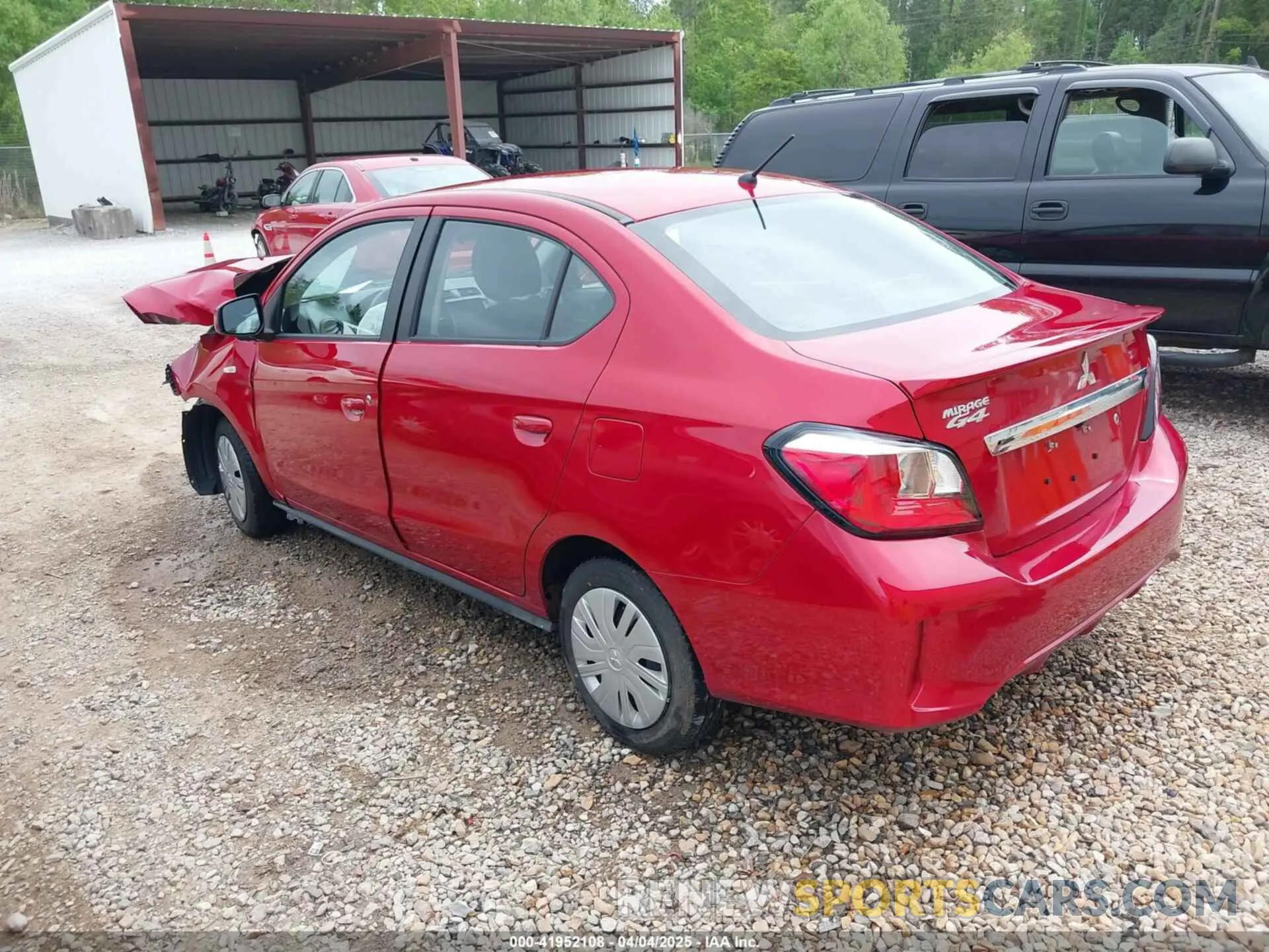 3 Photograph of a damaged car ML32FUFJ7RHF12275 MITSUBISHI MIRAGE G4 2024