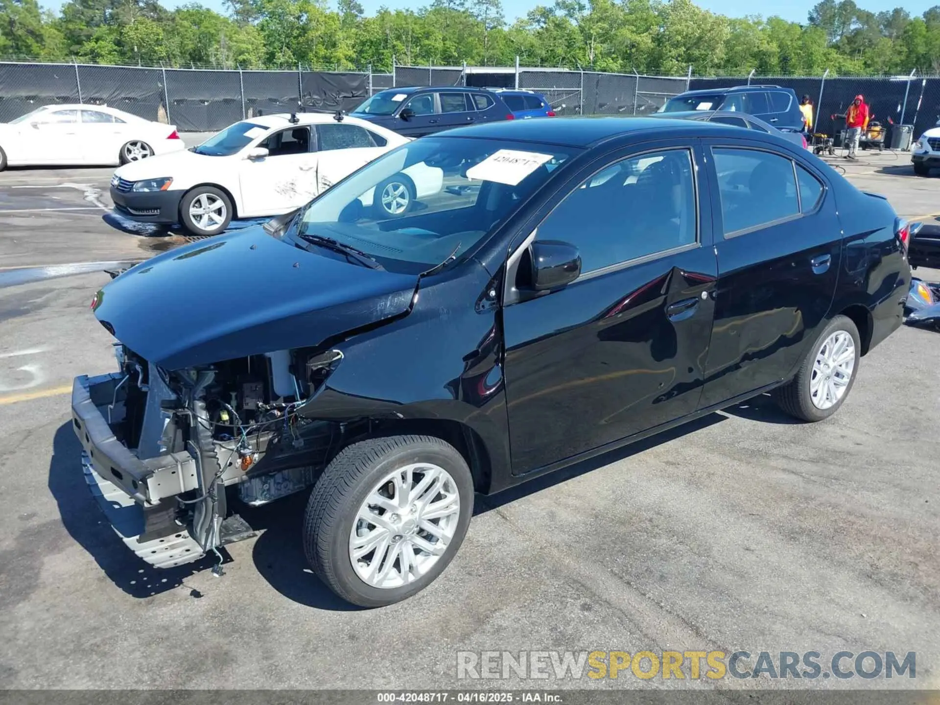 2 Photograph of a damaged car ML32FUFJ7RHF15001 MITSUBISHI MIRAGE G4 2024